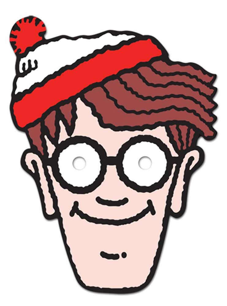 Verkleidungsmaske Where's Wally - Masken - Promi Maske