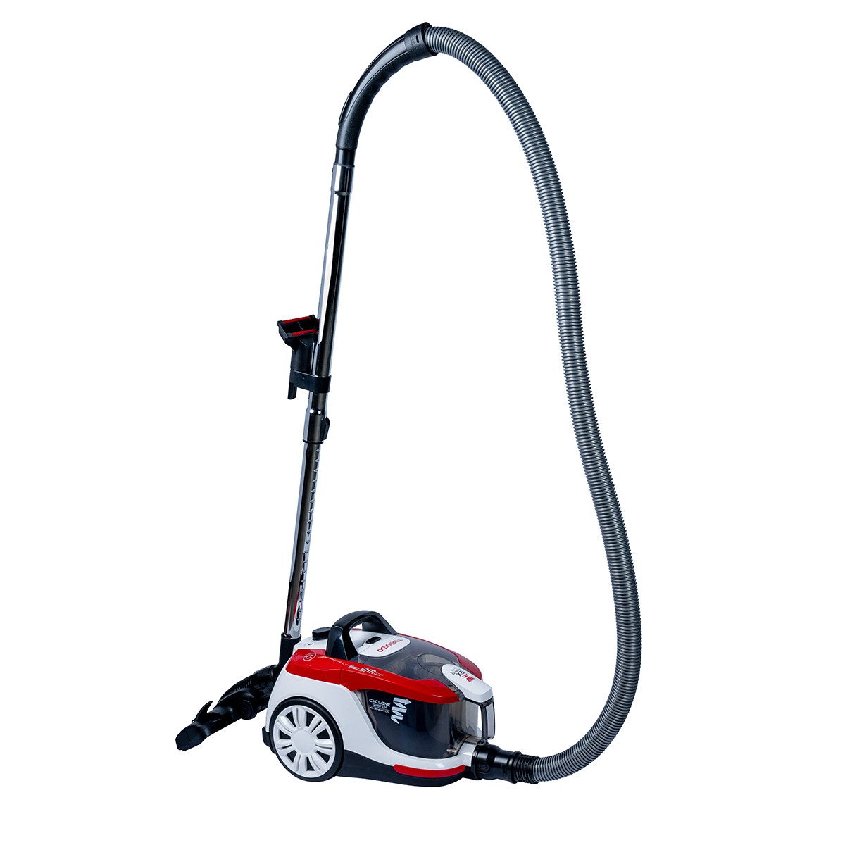 Tornado Bodenstaubsauger Staubsauger 800W, beutellos, 1,8L, HEPA H13 Filter, Rot Weiß