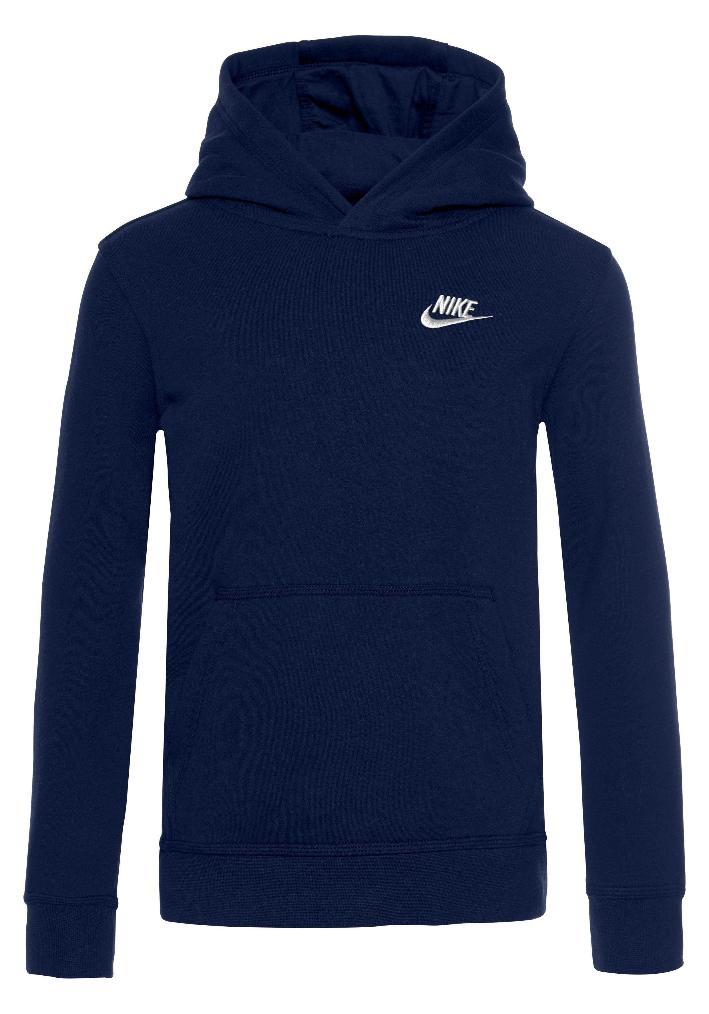 Big Kids' dunkelblau Kapuzensweatshirt Hoodie Club Sportswear Pullover Nike