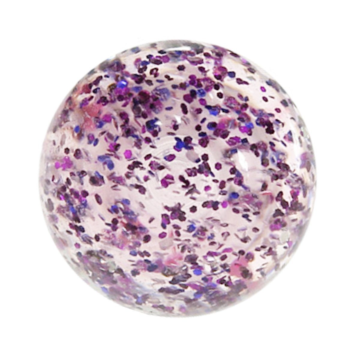 Piercing-Set Piercing Schraubkugel Innengewinde UV Glitter