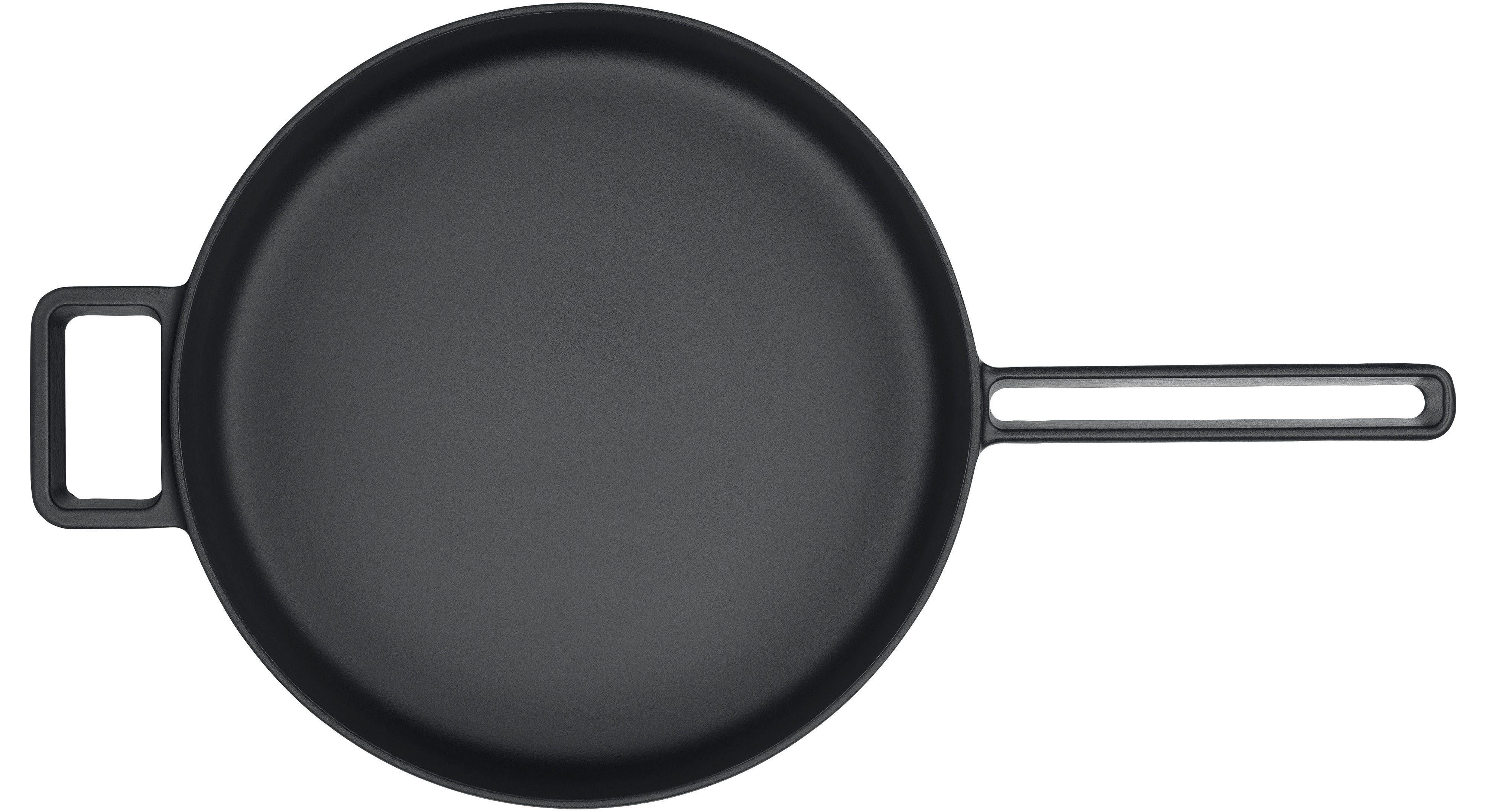 WMF Sauteuse Flavour, Schmorpfanne 28 cm Induktion, Servierpfanne Gusseisen, Gusseisen, Gusseisen-Kochgeschirr, Emaille, moderne Eleganz, hoher Rand