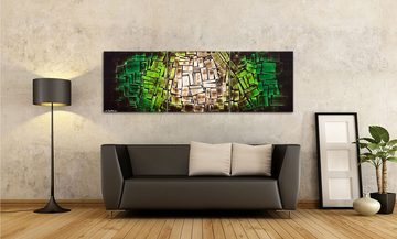 WandbilderXXL Gemälde In The Woods 180 x 60 cm, Abstraktes Gemälde, handgemaltes Unikat