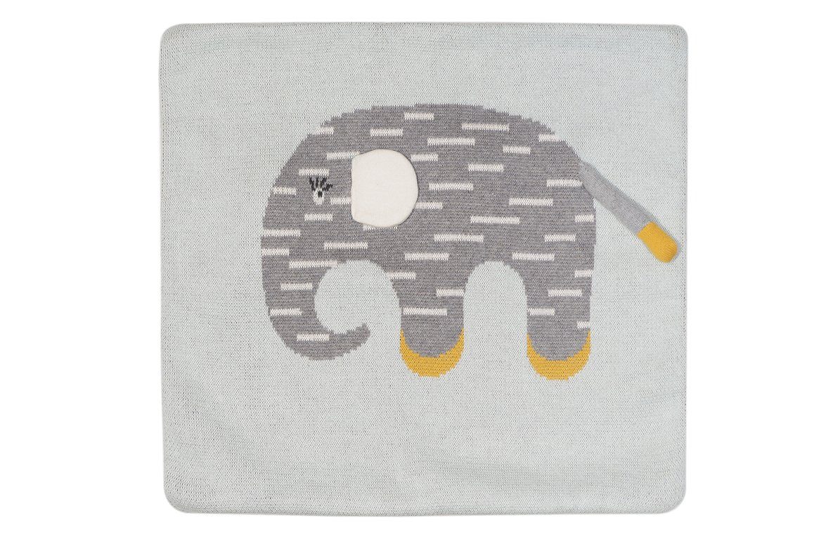 KINDSGUT Kissenbezug, 100% zertifizierter Baumwolle, Elefant