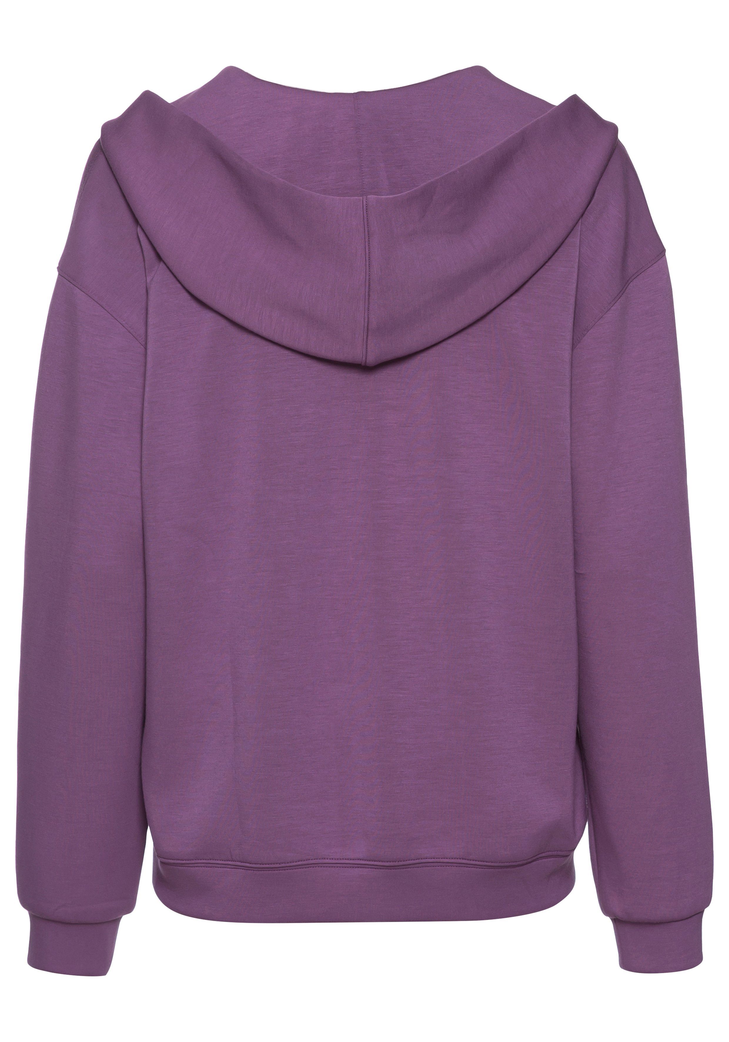 French Connection Hoodie mit V-Ausschnitt und breitem Kragen, Loungewear