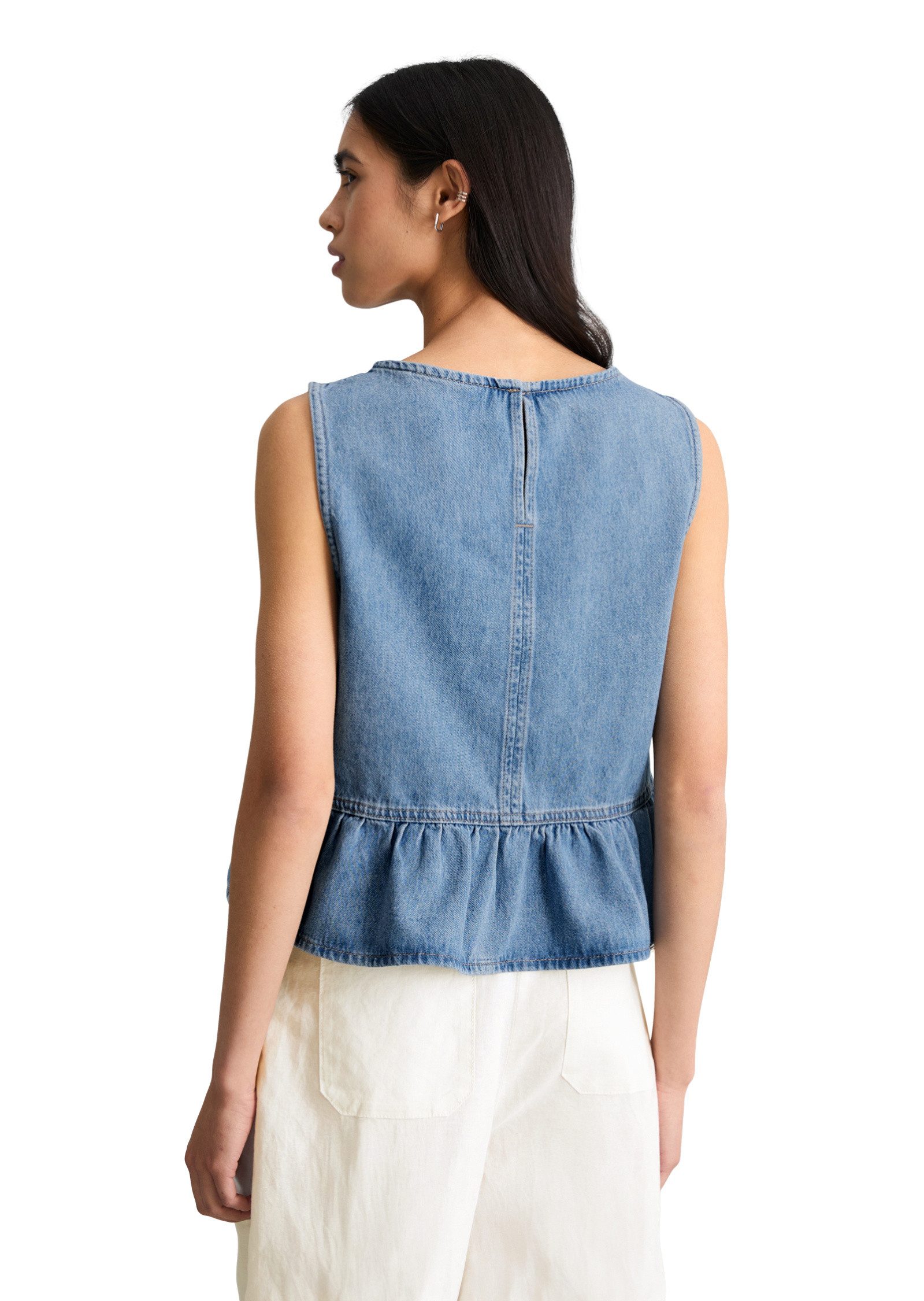 Marc O'Polo DENIM Blusentop aus reinem Organic Cotton