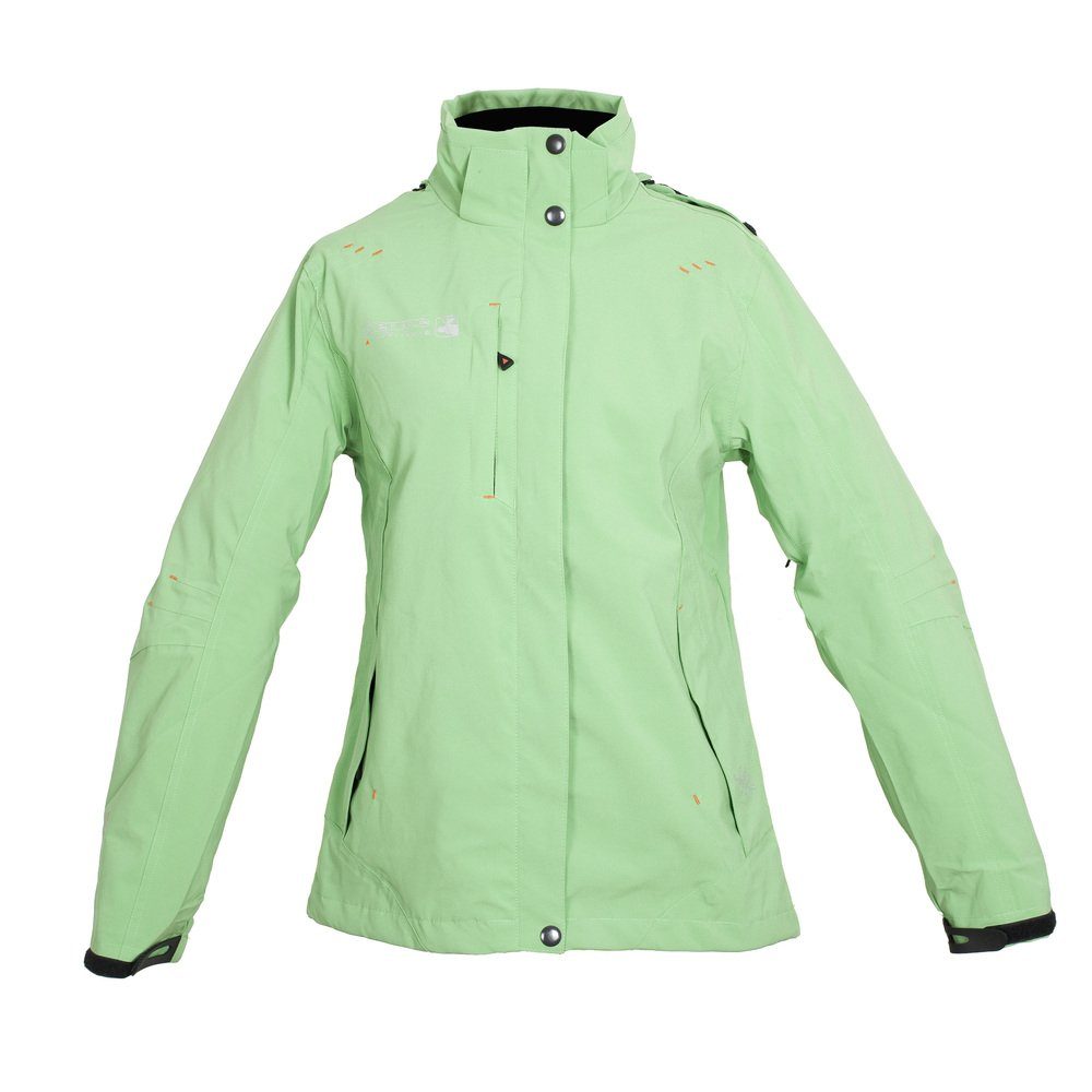 DEPROC Active Outdoorjacke ASCOT WOMEN auch in Großen Größen erhältlich,  Wasserdichte Reißverschlüsse, elastischer Kordelzug am Bund