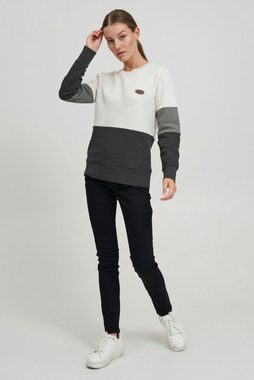 OXMO Sweatshirt OXTrine Sweatshirt im Colorblock-Design