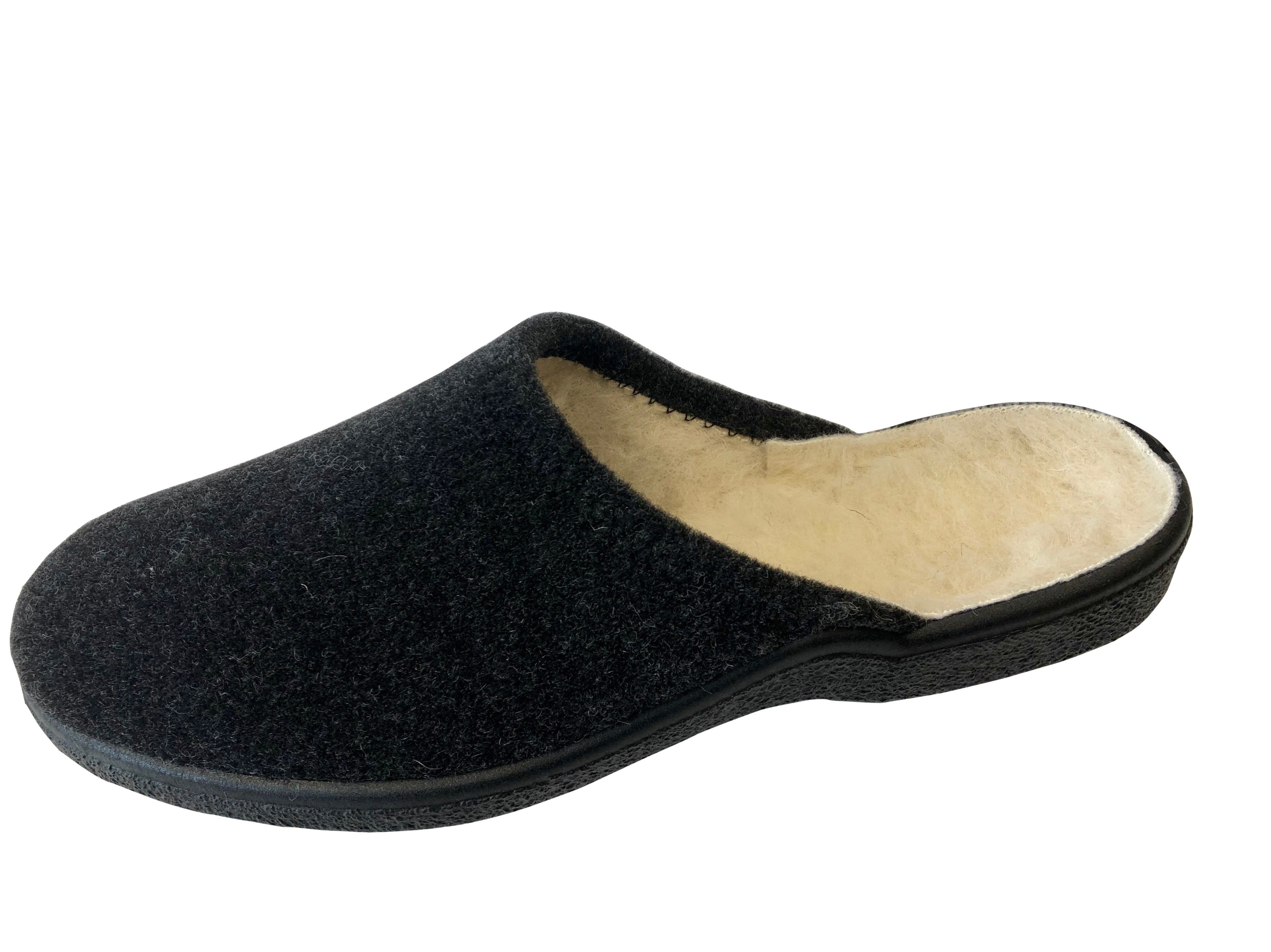 Pitzi Pantoffel aus Wollstoff, 37637, gefüttert mit 100% Schurwolle Pantoffel