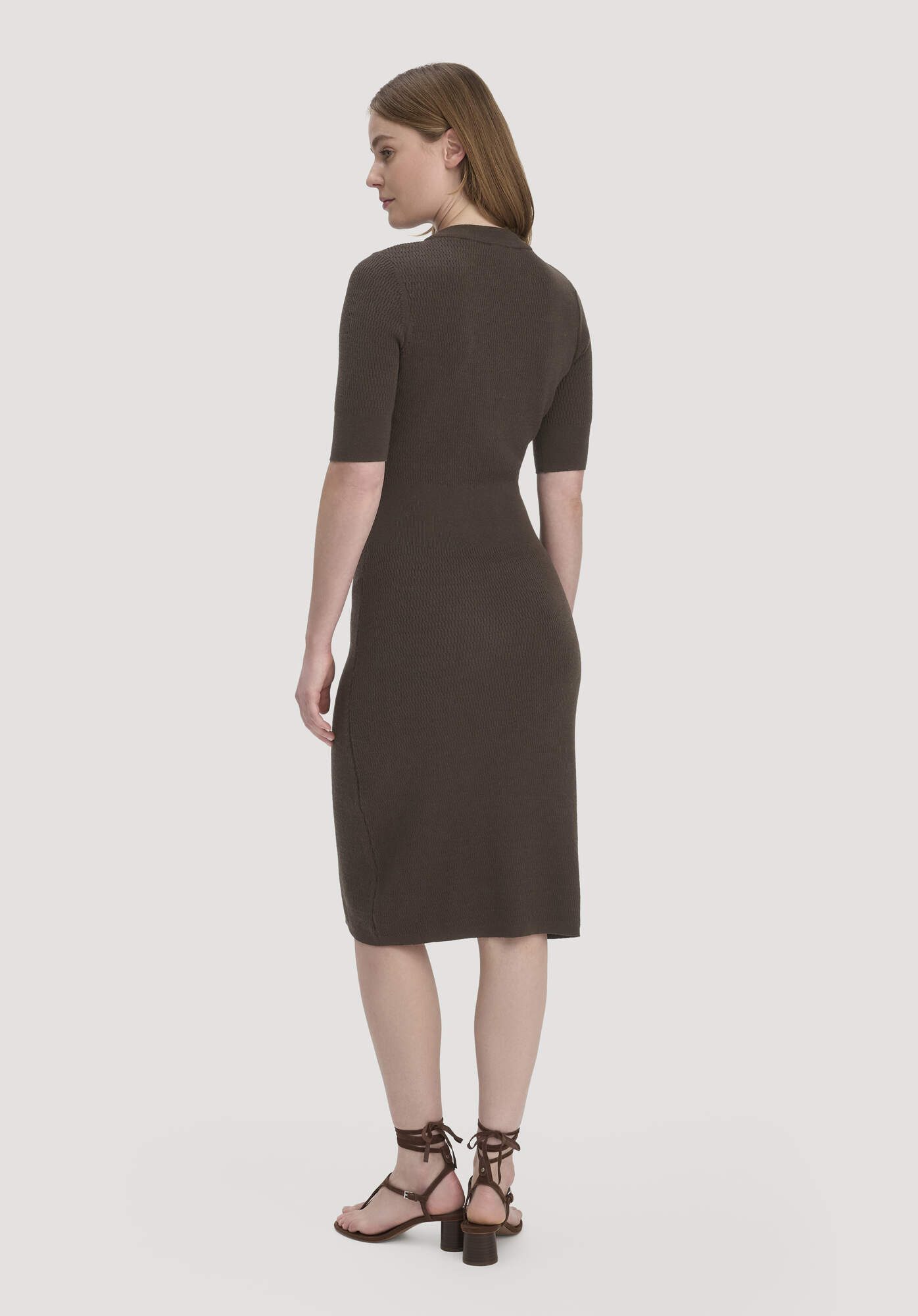 Hessnatur Strickkleid aus Bio-Baumwolle und Wolle (1-tlg) – Bild 4 von 5