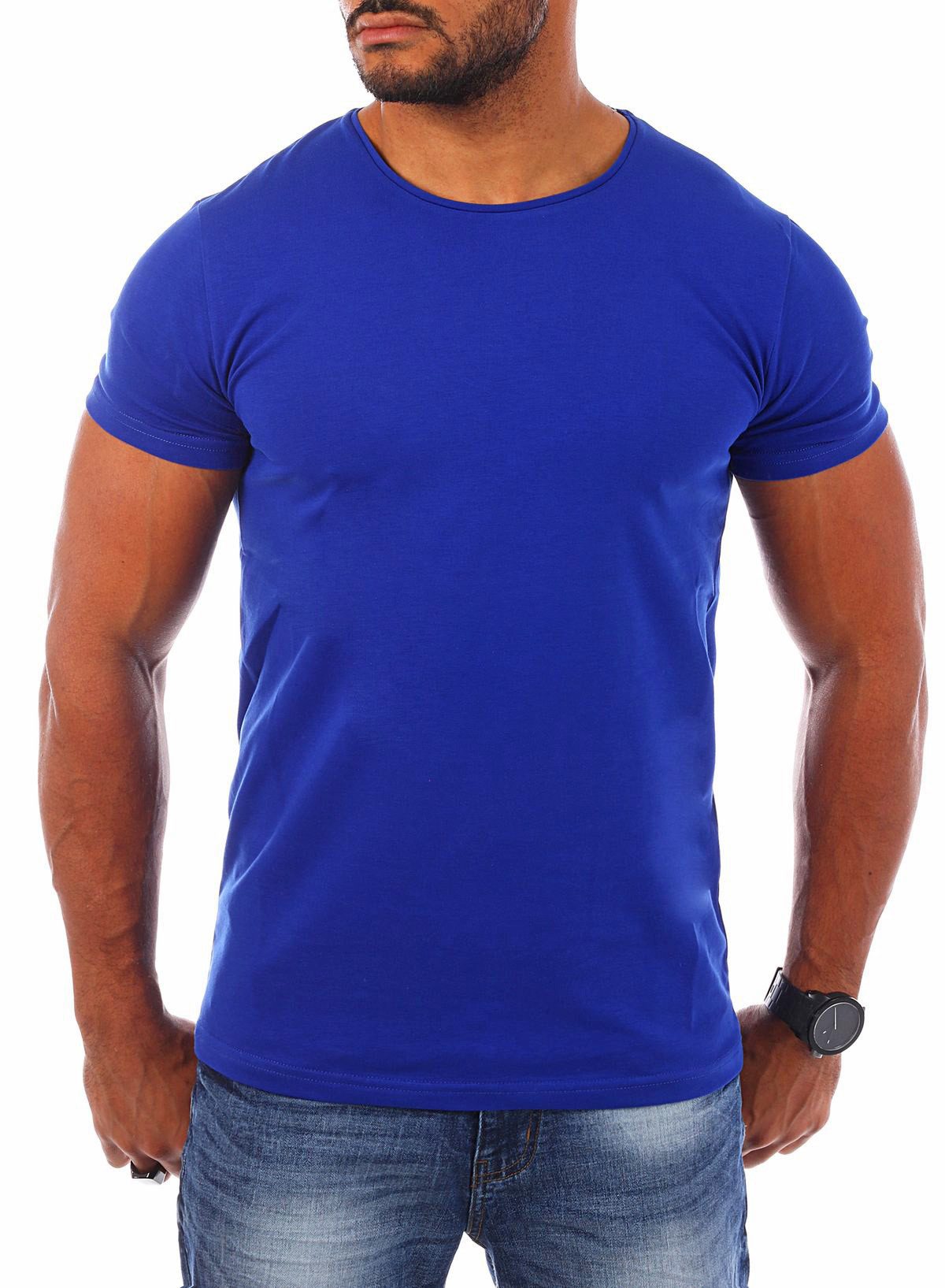 Young & Rich T-Shirt Herren Uni Basic rundhals Ausschnitt Unterziehshirt 17 günstig online kaufen