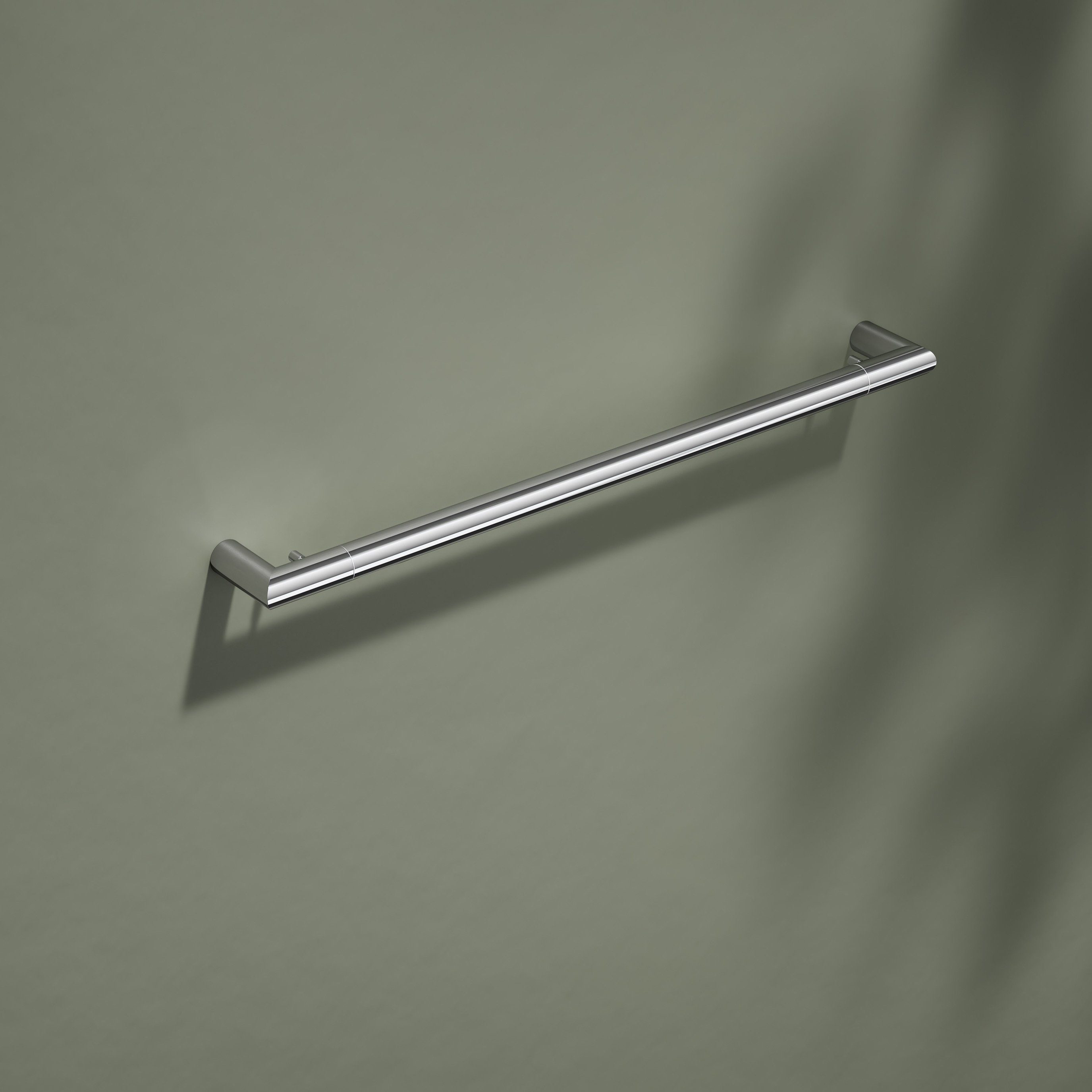 Keuco Handtuchstange REVA, aus Metall zum Kleben, Chrom, 60 cm breit, Wandmontage, Handtuchstange