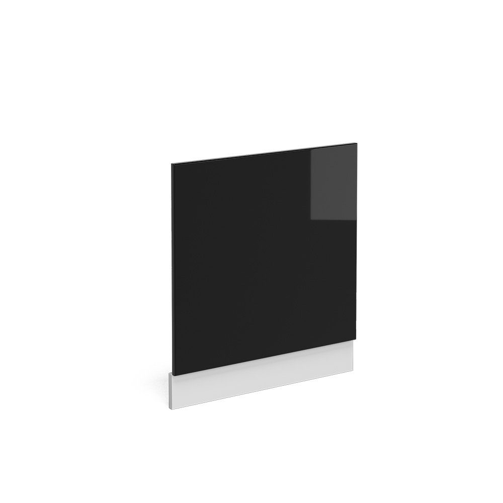 Vicco Blende Geschirrspülblende R-Line Weiß Schwarz Hochglanz 60 cm, Zubehör für teilintegrierte Geschirrspüler