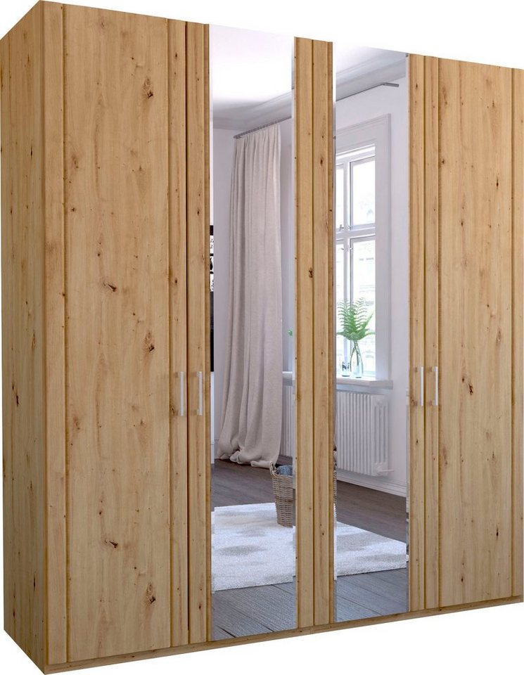 Drehtürenschrank WIEMANN Spiegeltüren mit Mainau und Holz-