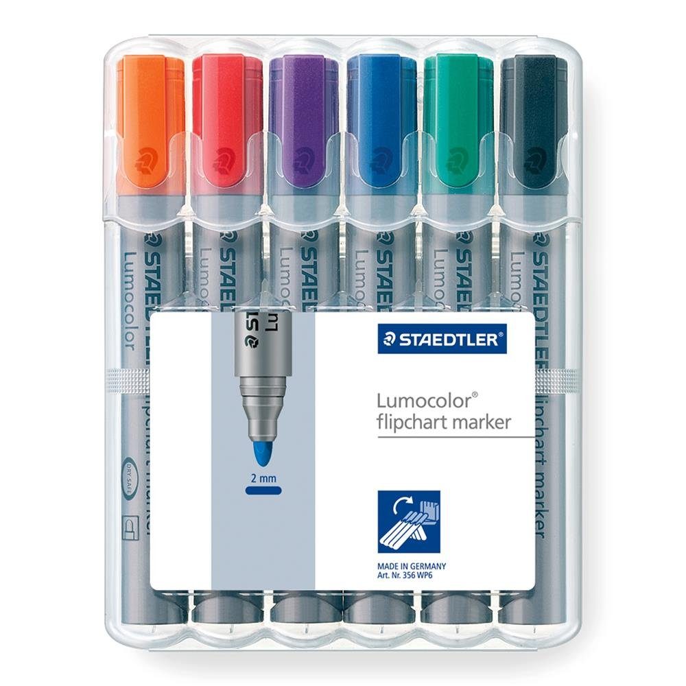 STAEDTLER Marker 356 WP6 Lumocolor® flipchart marker