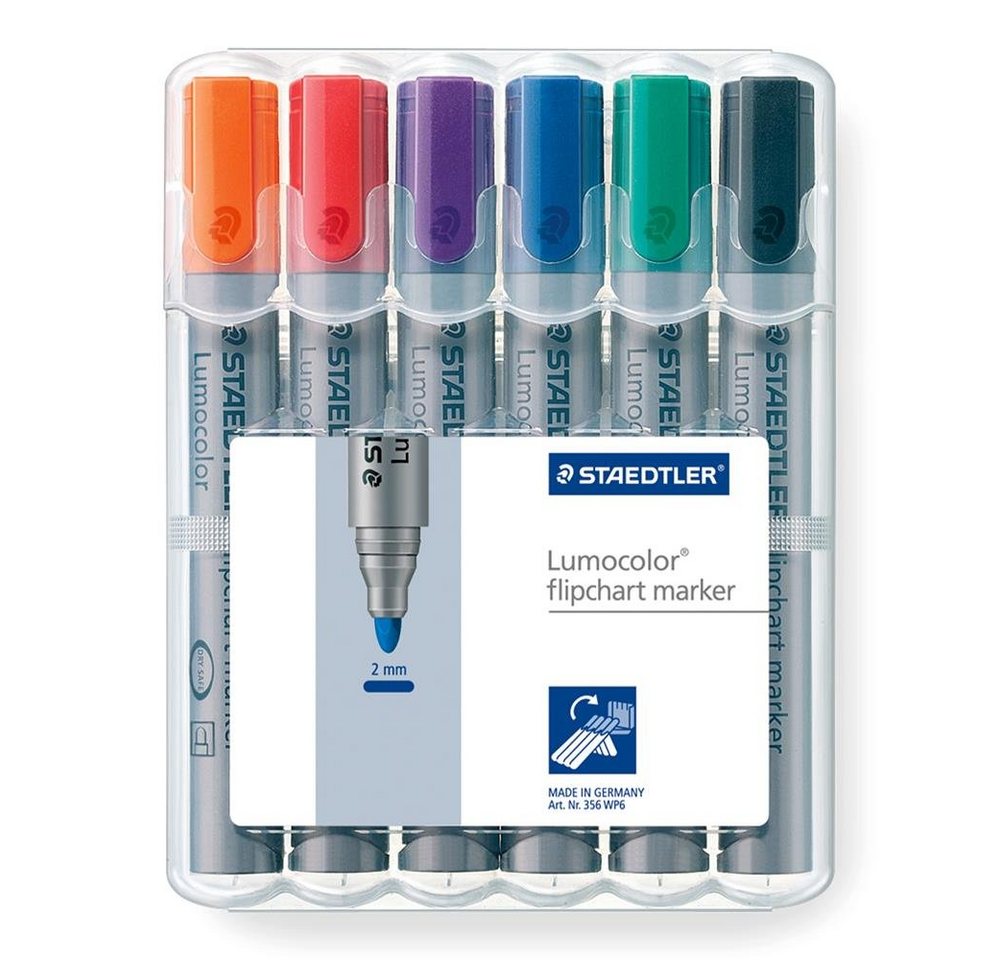 Thumbnail - STAEDTLER Marker 356 WP6 Lumocolor® flipchart marker