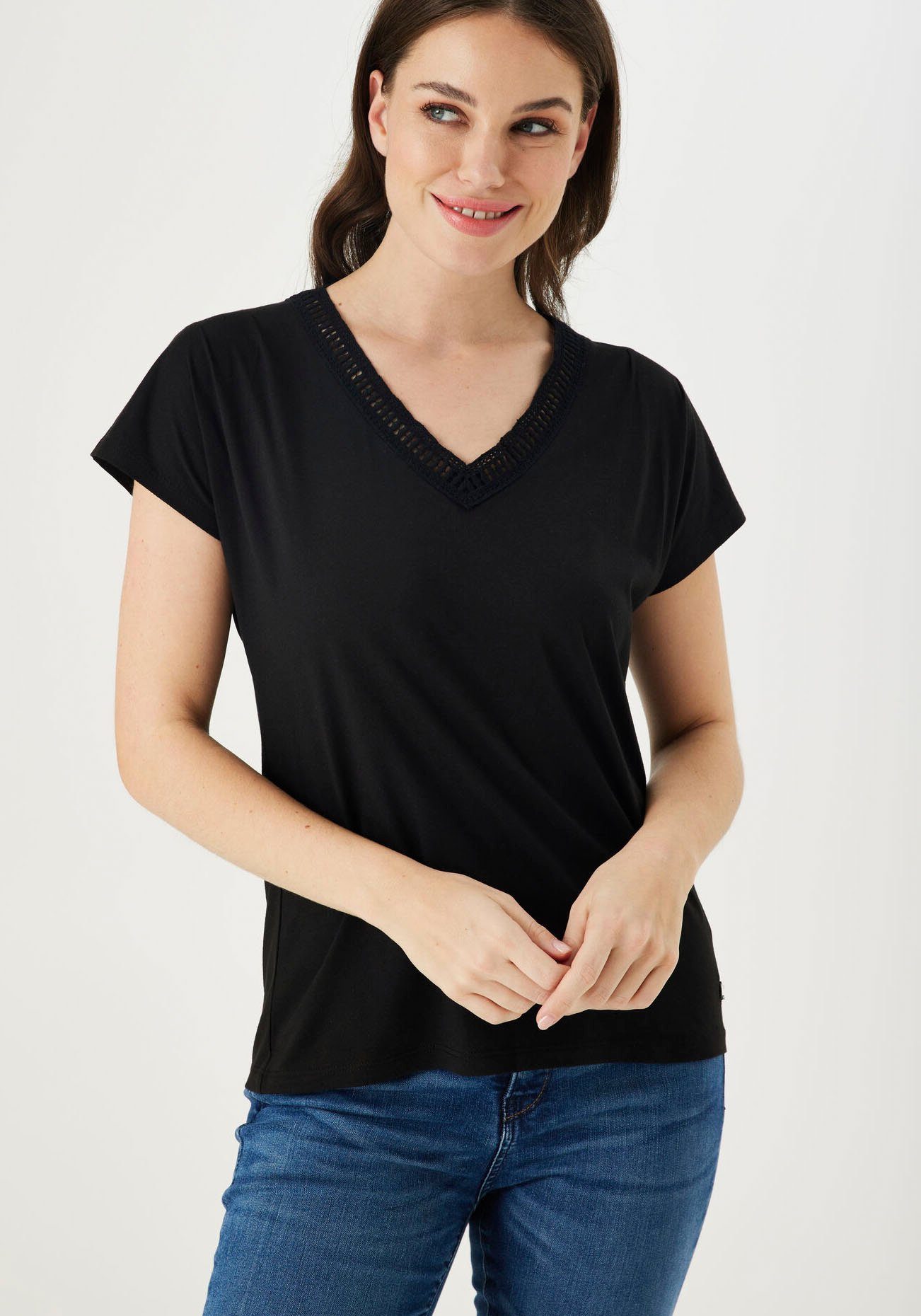 GARCIA Damen T-Shirts – Italienisches Denim-Herz, Hochwertige Basics Für Jeden Tag (Unisex-inspiriert)