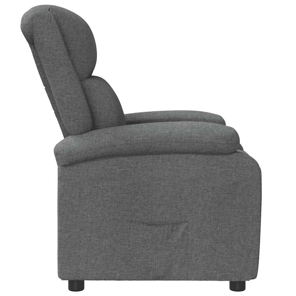 vidaXL Sessel Relaxsessel Dunkelgrau Stoff (1-St)