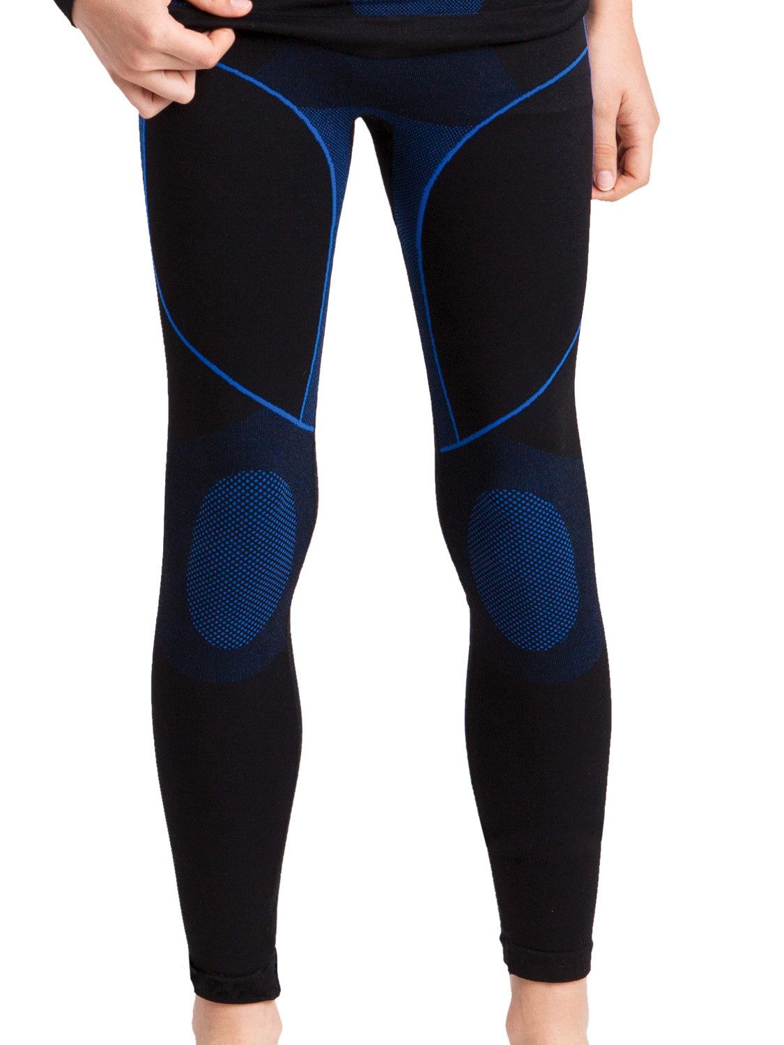 Gomati Thermounterhose Kinder Ski Thermo Funktionswäsche lange Unterhosen Seamless