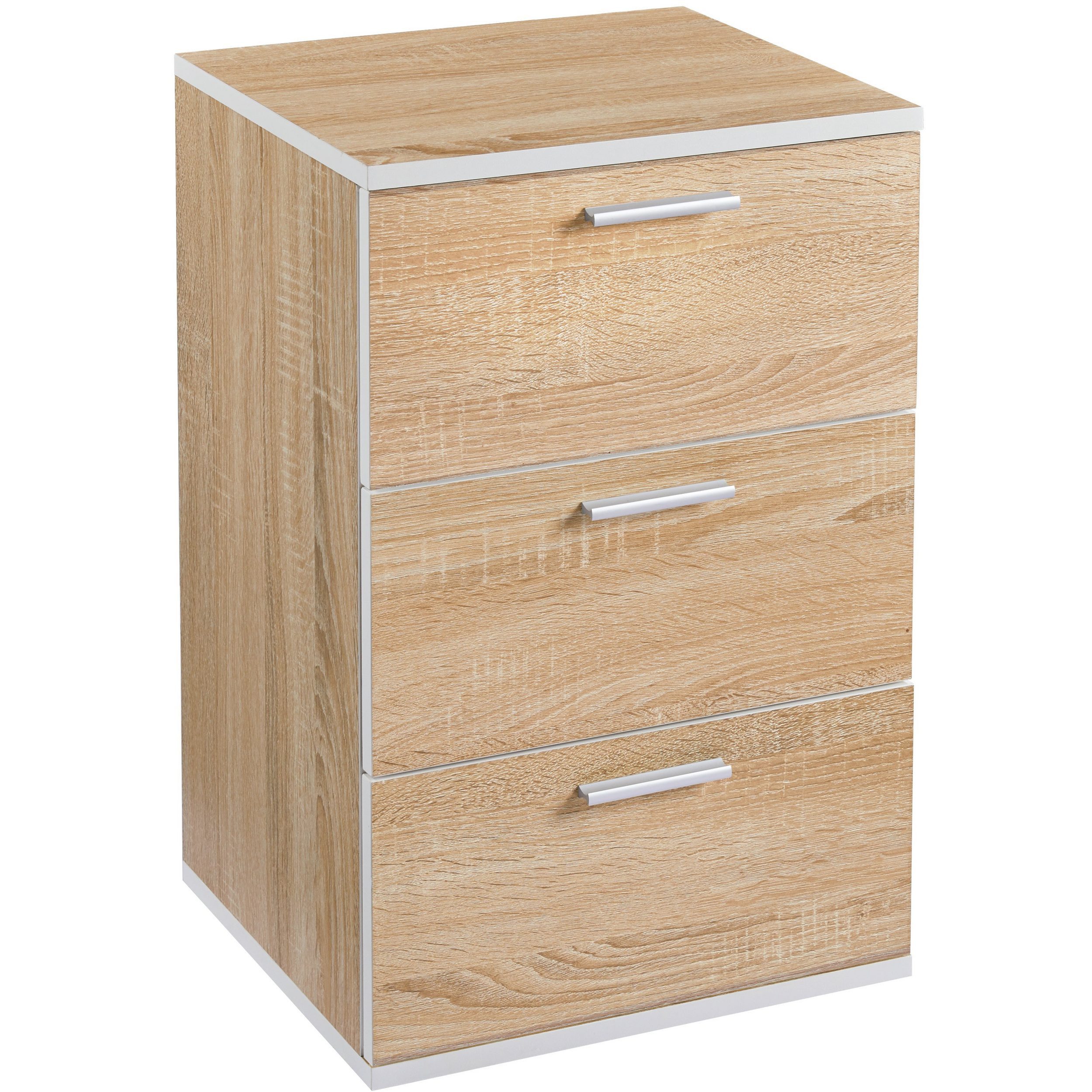 Yaheetech Nachtschrank 3 Schubladen, 60cm hoch günstig online kaufen