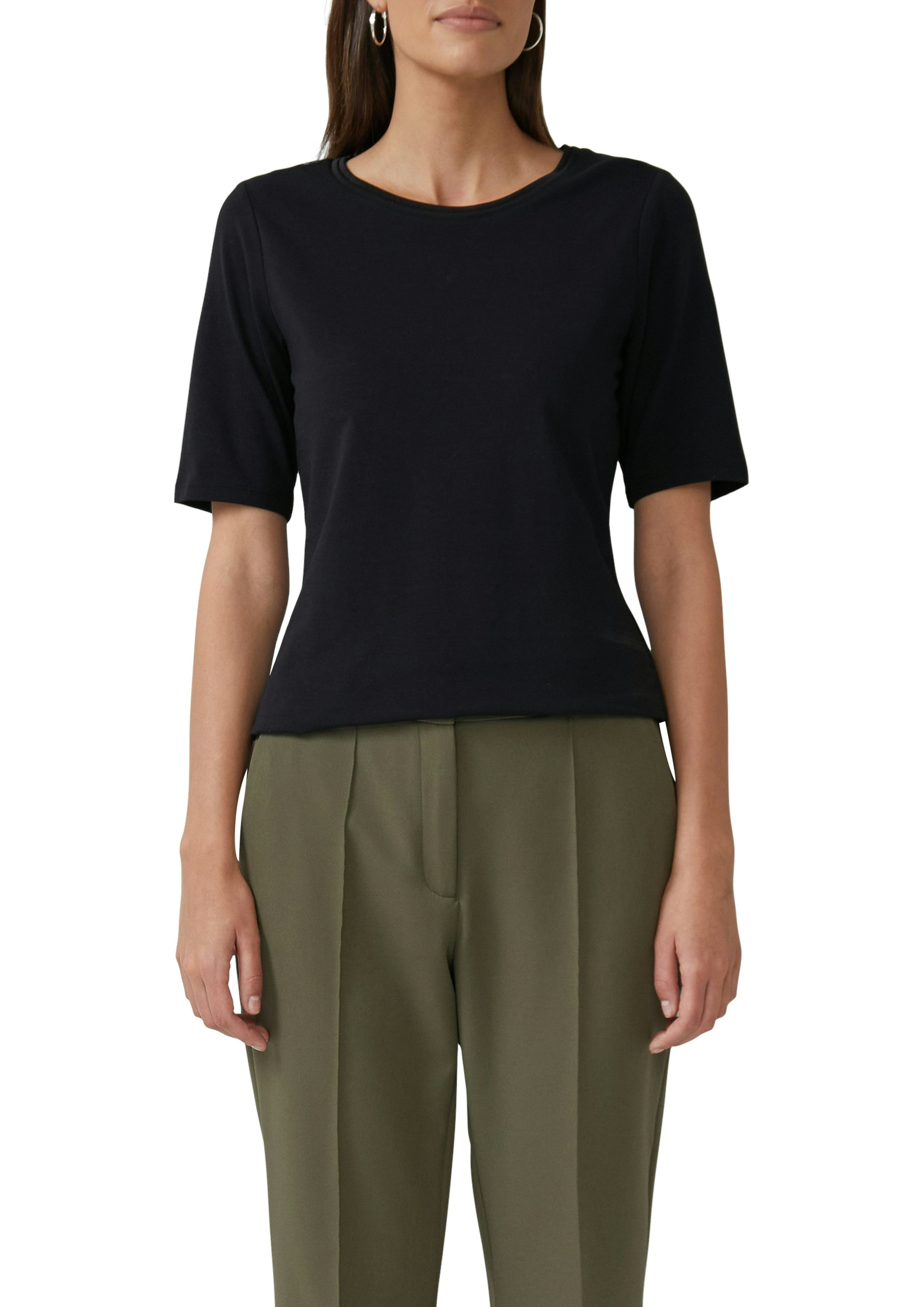 s.Oliver BLACK LABEL T-Shirt mit Satindetail