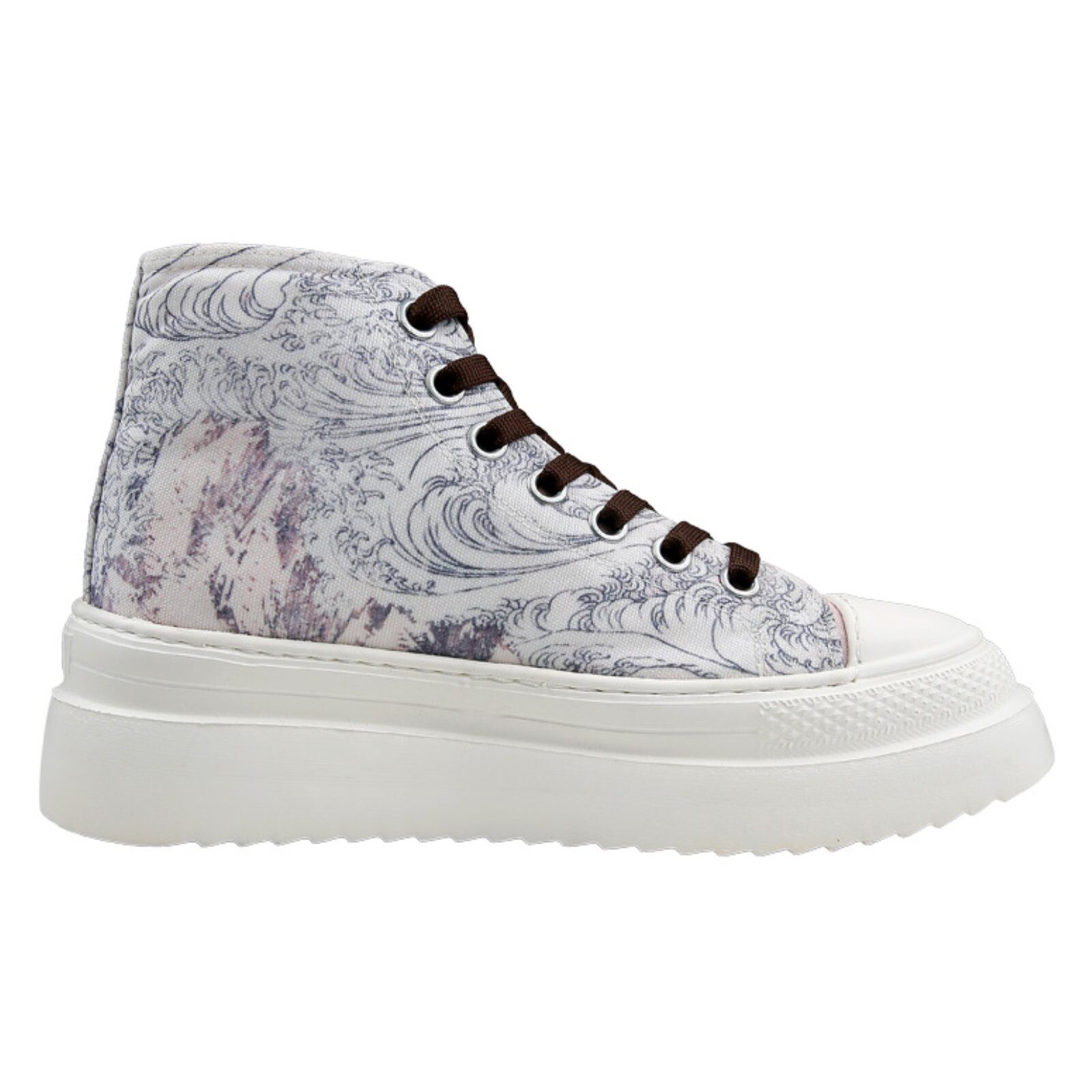 DOGO Fiora High-Top Sneaker Japanese Waves Damen Sneaker Sneaker Handgefertigt