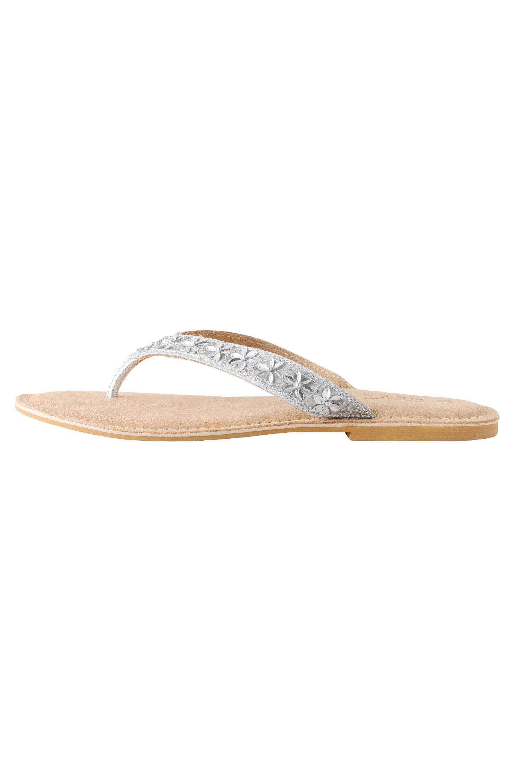 Next Forever Comfort® Zehenriemen-Sandale mit Perlen Sandale
