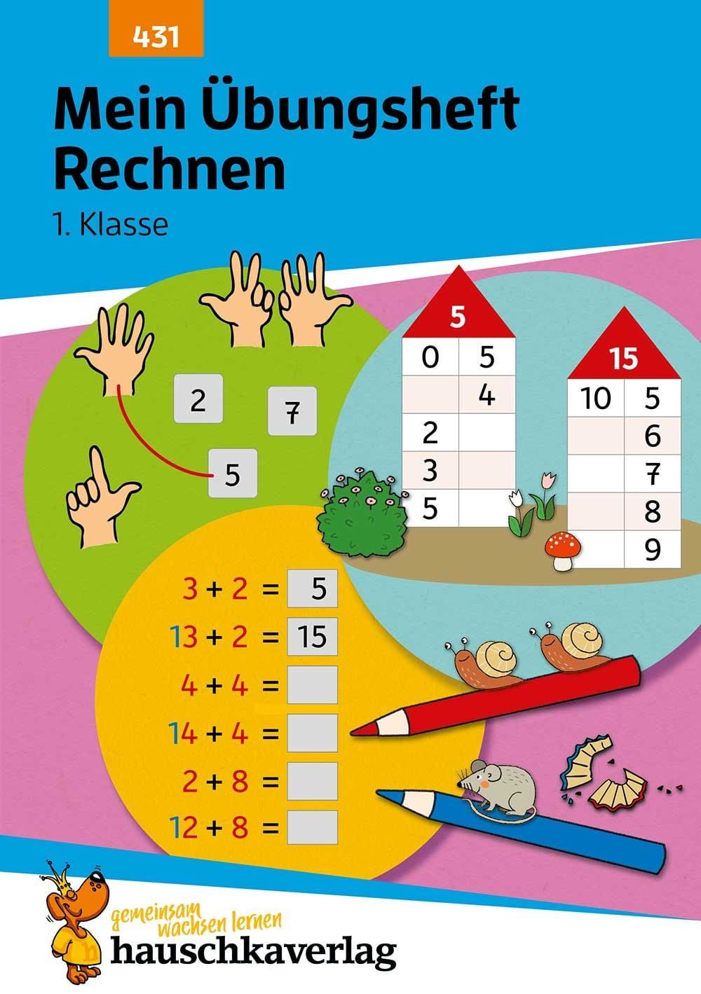 Mein Übungsheft Rechnen lernen 1. Klasse / Tina Harder, Mathe-Aufgaben mit Lösungen im Zahlenraum bis 20
