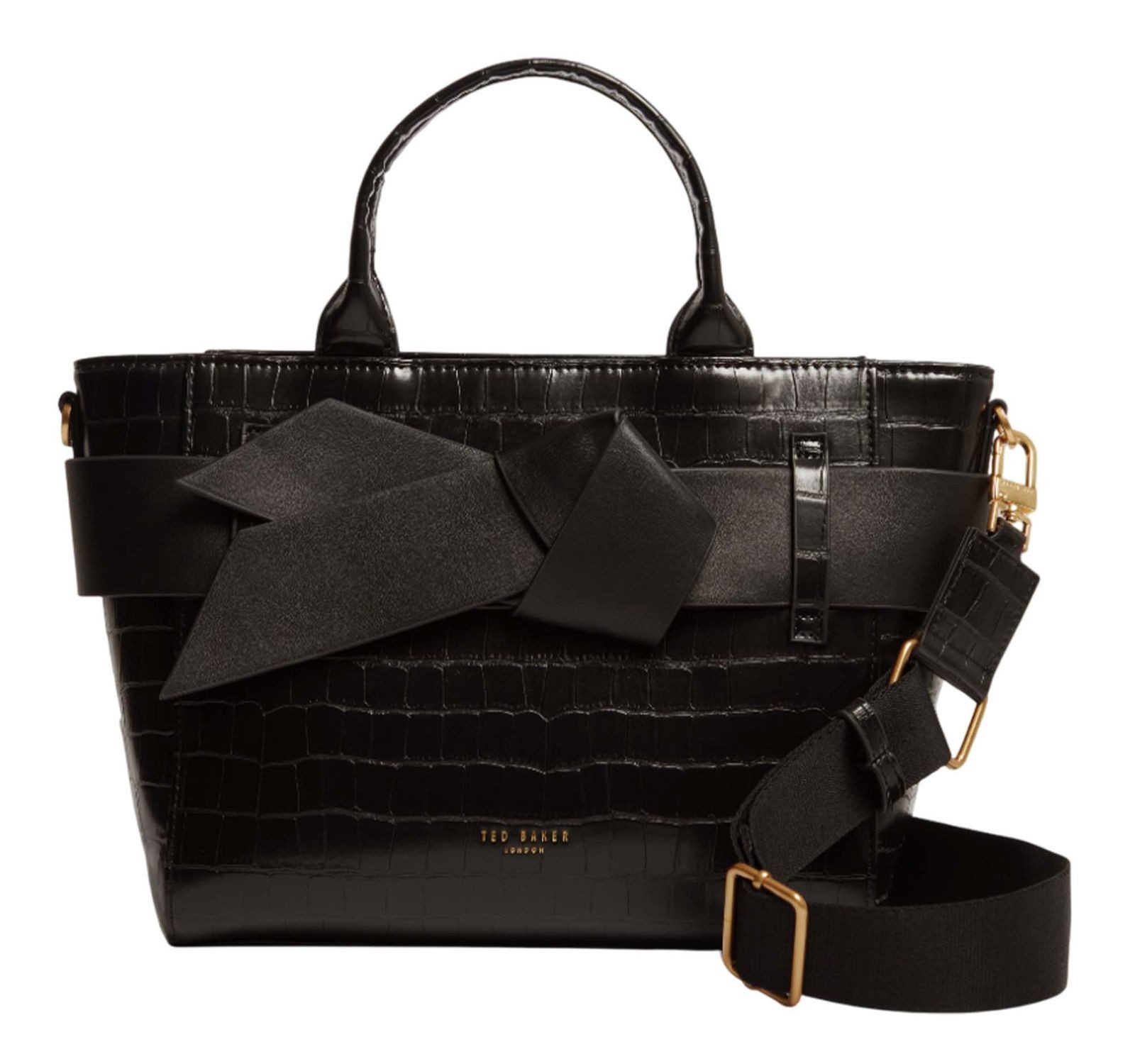 Ted Baker Handtasche Croc Effect Knot Bow Crossbody Bag