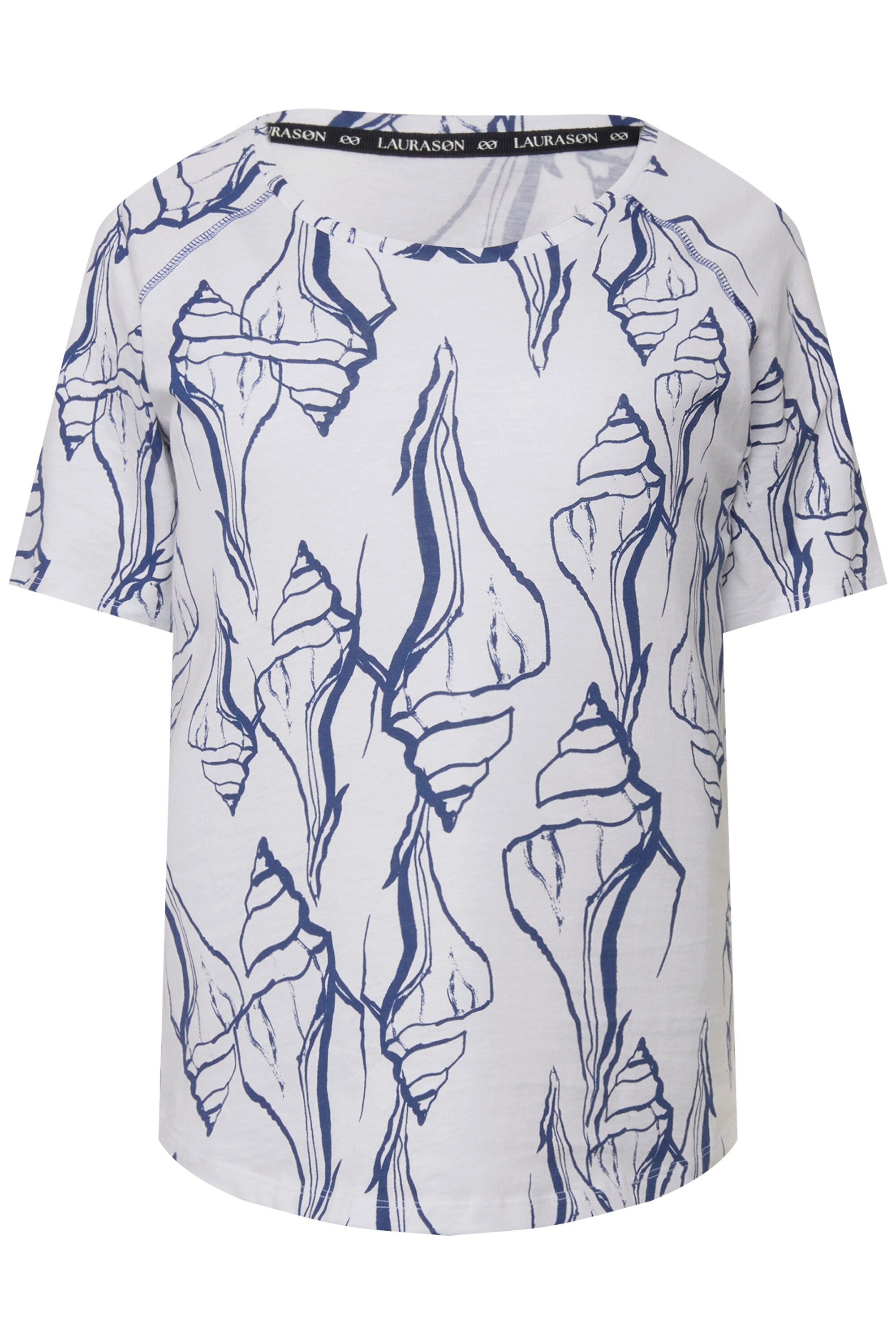 Laurasøn T-Shirt T-Shirt Muschel.Print Rundhals Halbarm günstig online kaufen