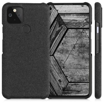 kwmobile Handyhülle Hülle für Google Pixel 5 - Stoff Cover Case im Design, Hülle für Google Pixel 5 - Stoff Cover Case im Design