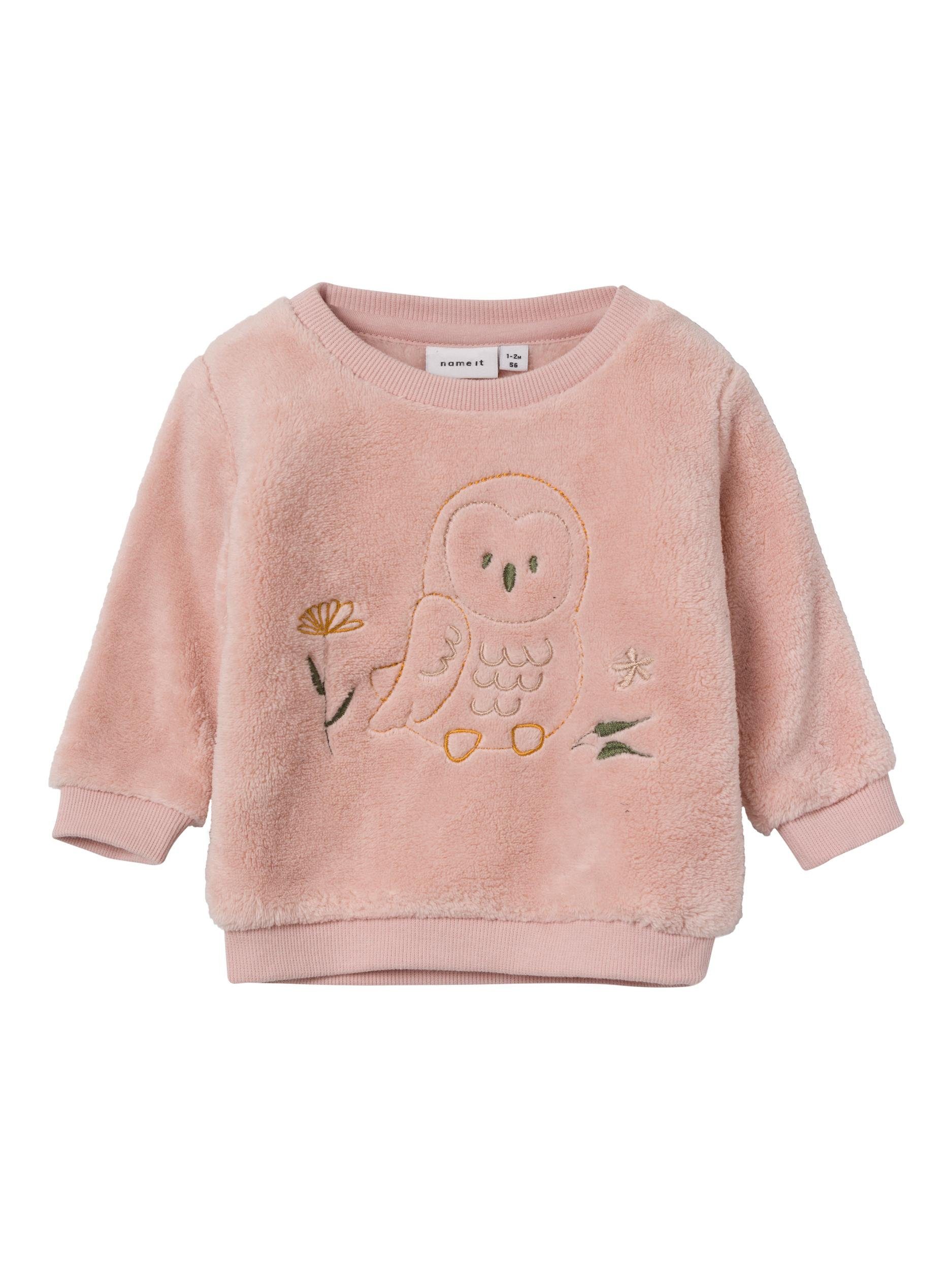 Name It Strickpullover NBFNASINE LS TEDDY BOX rose smoke