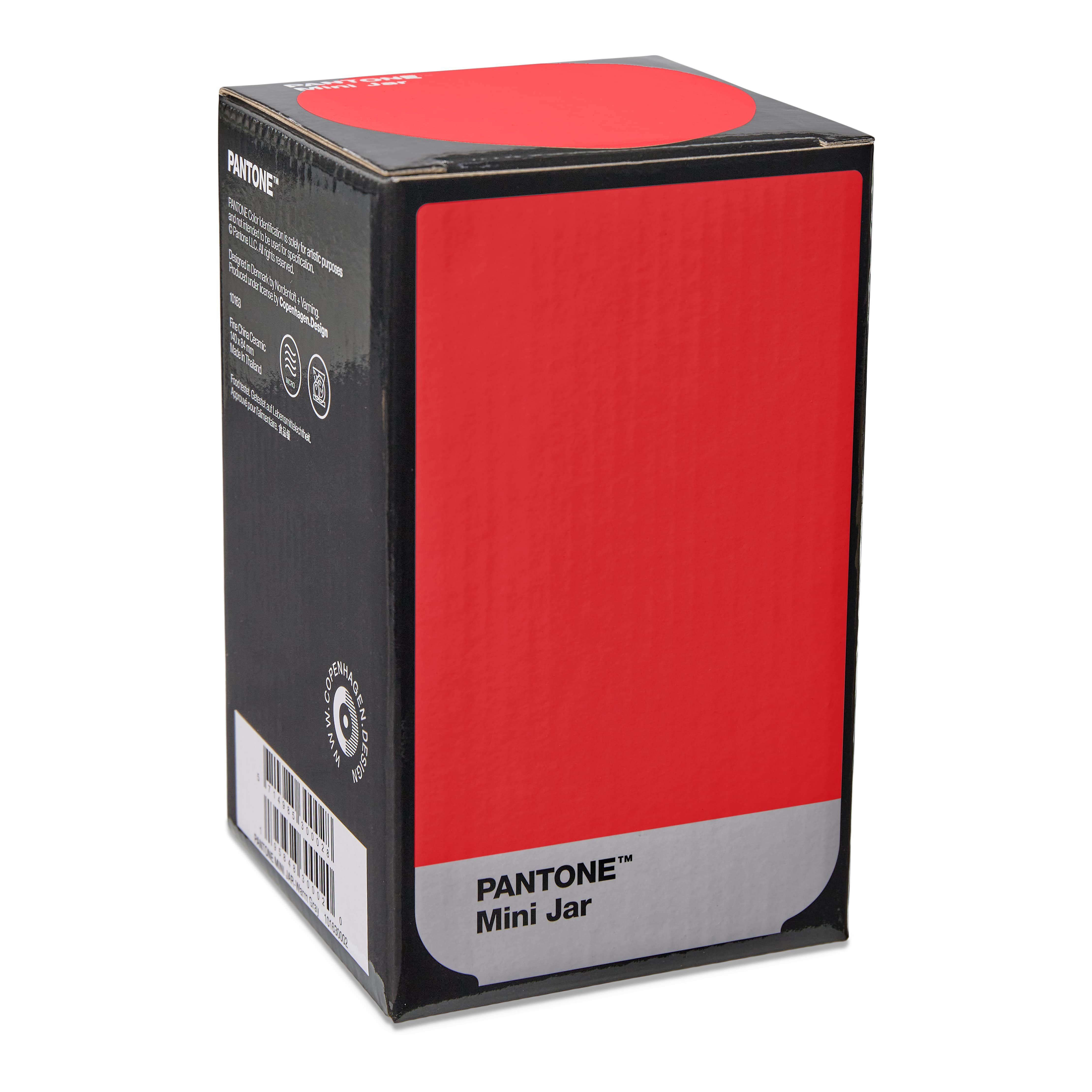 2035C 500ml in Dekovase Porzellan PANTONE Geschenkbox, Red Mini Vase,