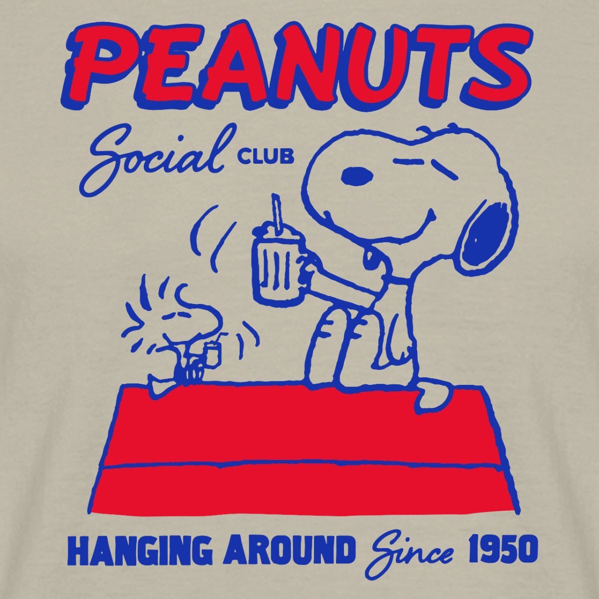Spreadshirt T-Shirt Peanuts Snoopy Woodstock Social Club Since 1950 Männer T-Shirt (1-tlg)