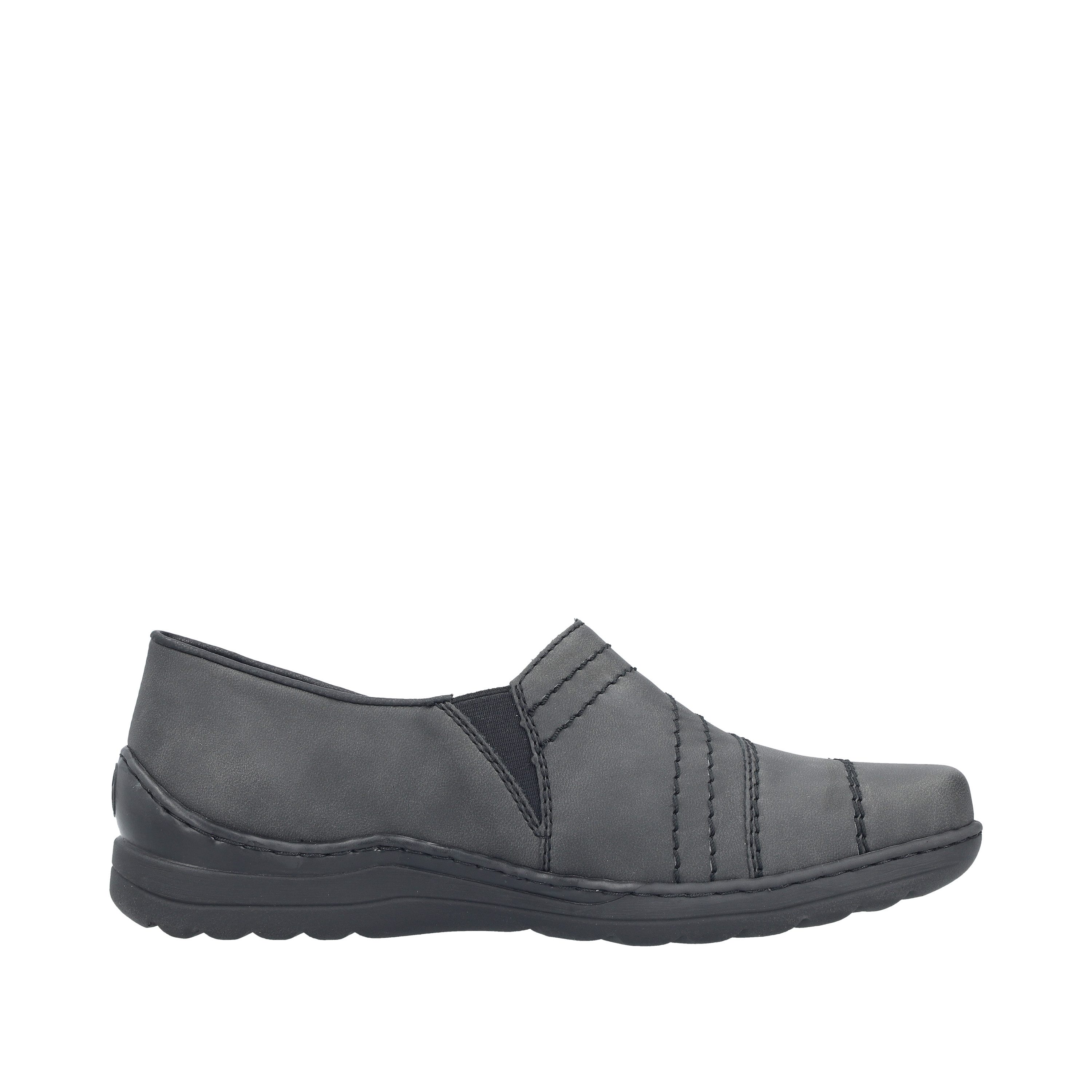 Rieker Slipper Halbschuh, Schlupfschuh mit Ziernaht und Gummizug