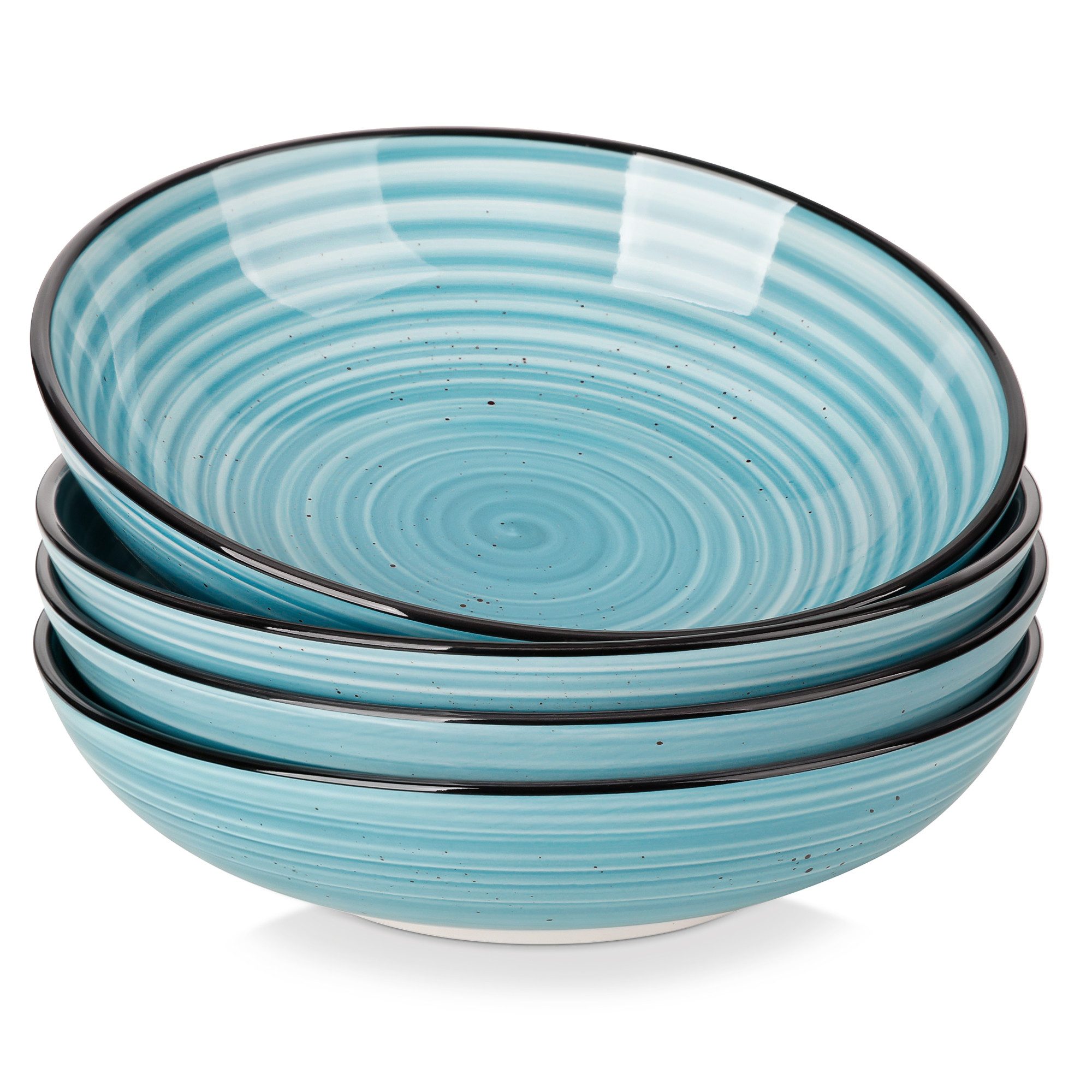 vancasso Pastateller 4-tlg. Steingut Pastateller, Suppenteller, Salatschalen, (4 St)