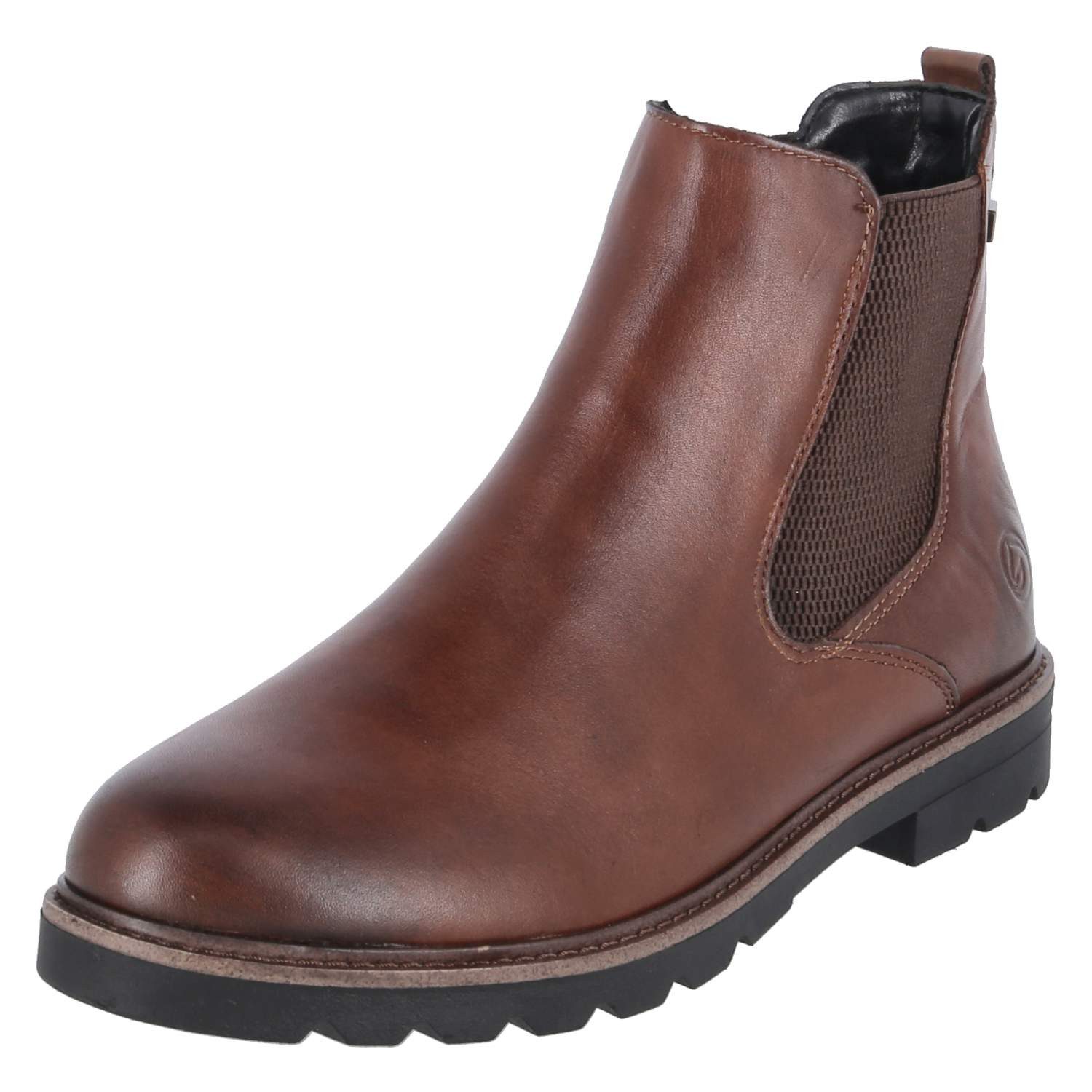 Remonte Remonte D2Q70-22 Damen Glattleder braun Schlupfstiefel günstig online kaufen