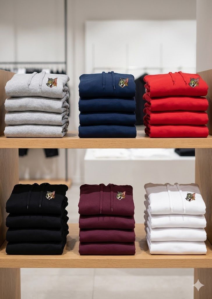 Blondie & Brownie Hoodie Tom und Jerry Hoodie Katz und Maus Comic Retro Vintage Damen Wear (Einzelstück, Einzelartikel) CartoonPatch Hoodie Klassik Streetwear