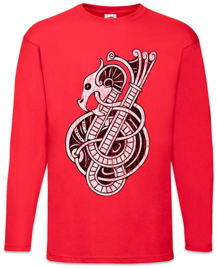 Langarmshirt Nordic Dragon Langarm T-Shirt Drache Arsen Celtic Irminsul Thor Odhin