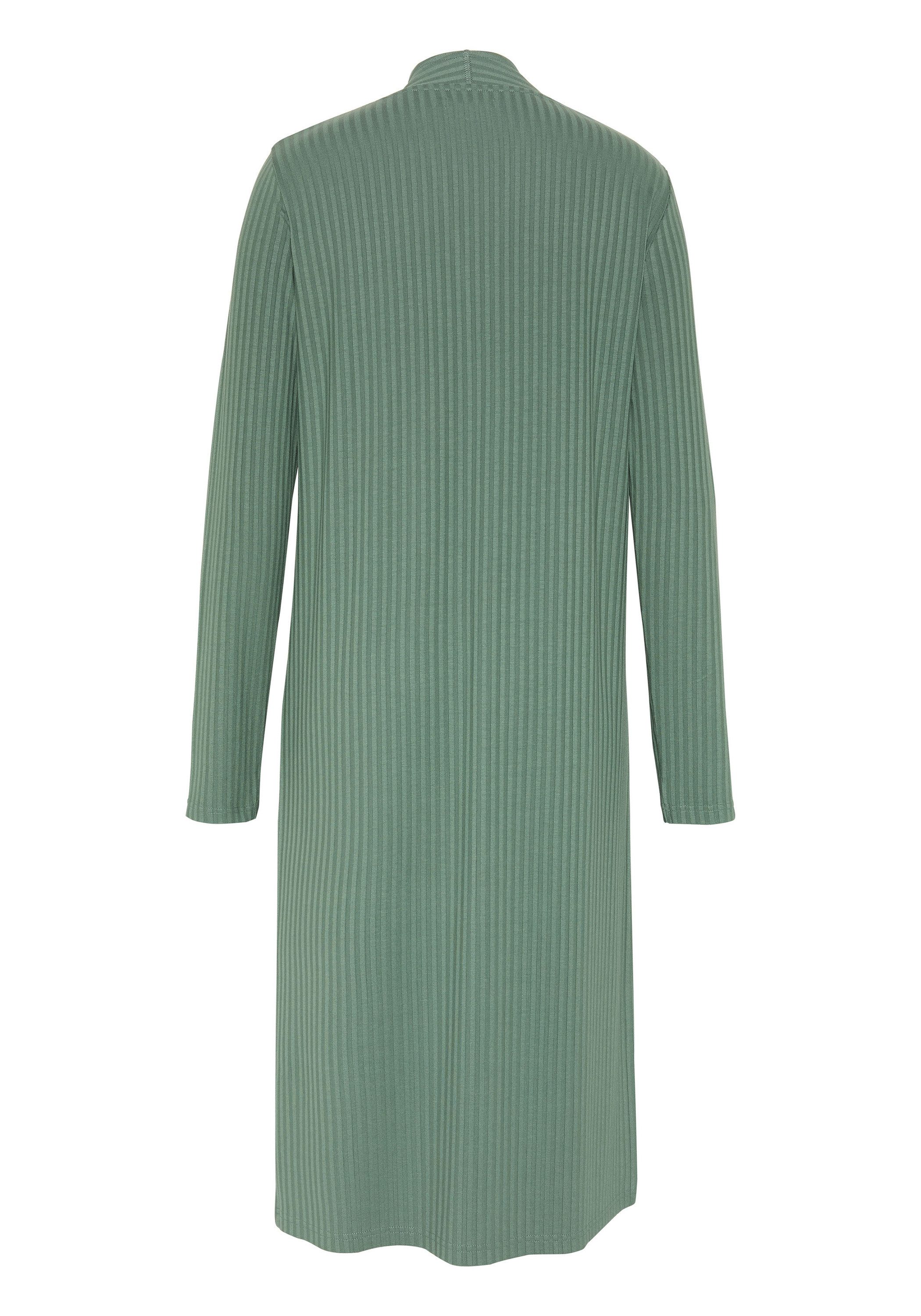 Detto Fatto Strickjacke im lang geschnittenen Ripp-Design günstig online kaufen