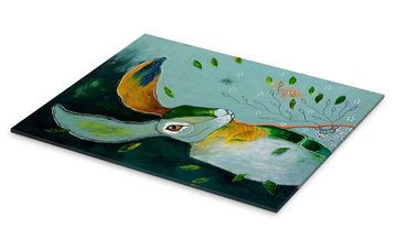 Posterlounge Acrylglasbild Micki Wilde, Langohr im Wind – Abstrakter Hase, Kinderzimmer Malerei