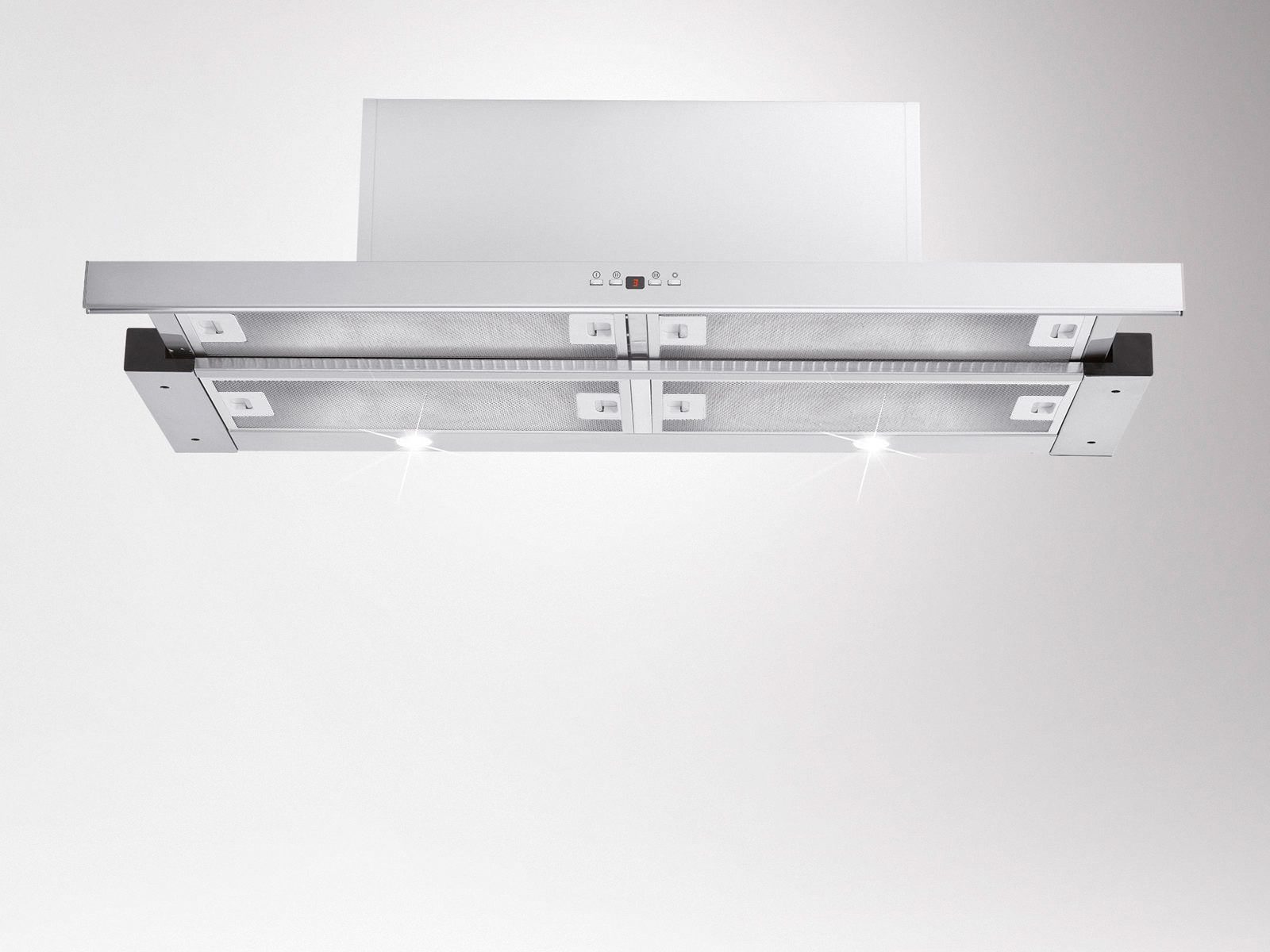 Amica Flachschirmhaube FH 694 621 E FH 694 621 E, Flexibel & kompakt: helles Licht, simple Steuerung, Display