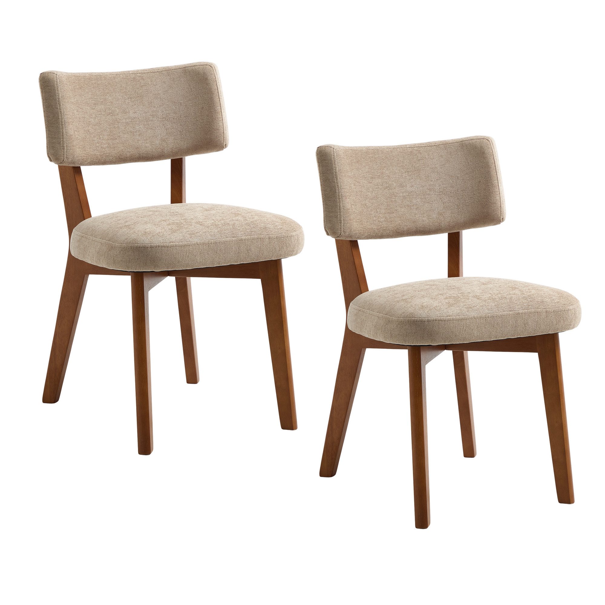 BlingBin Esszimmerstuhl Polsterstuhl Satz von 2, Moderne Mid-Century-Stil S günstig online kaufen