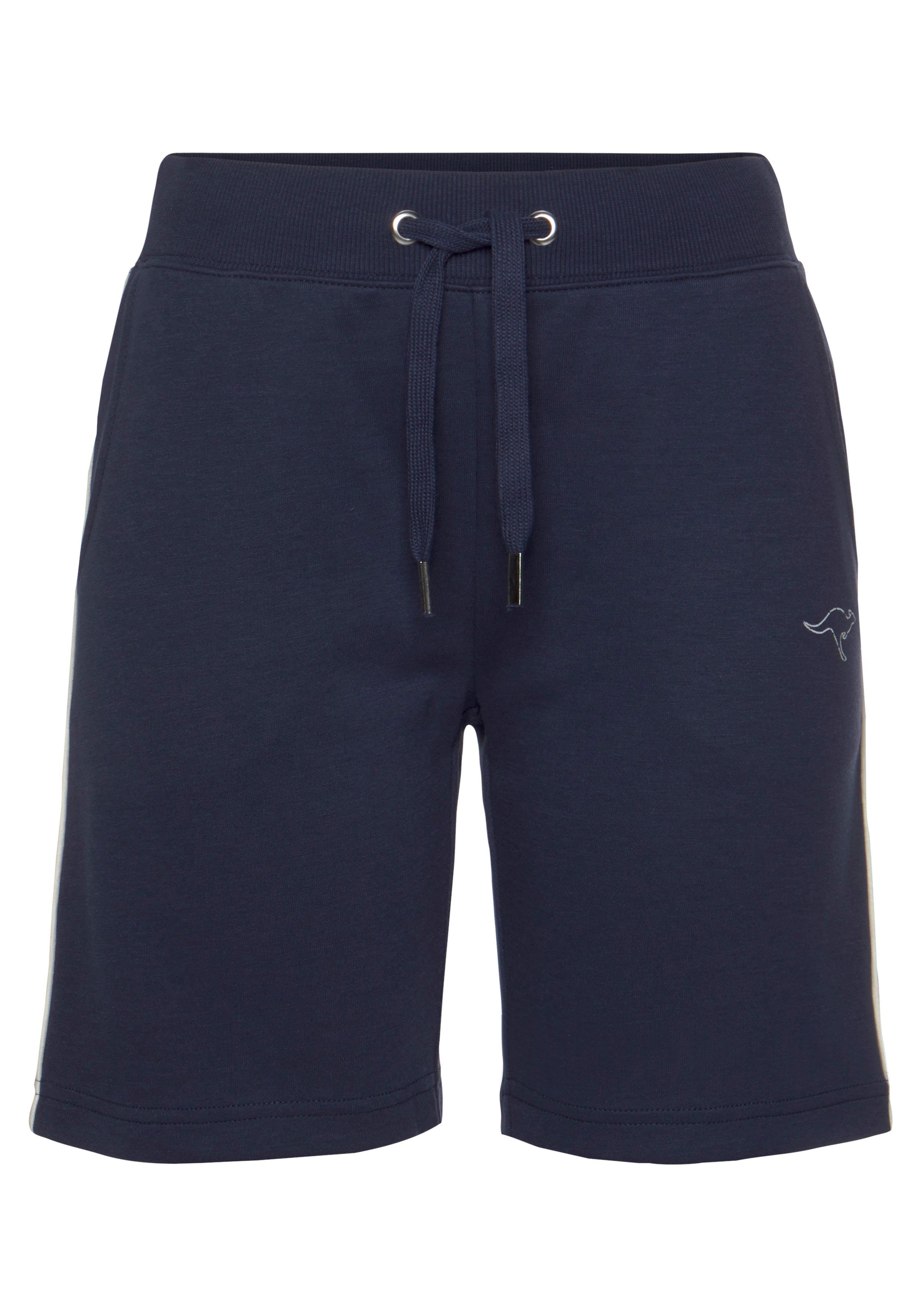 KangaROOS Bermudas mit schmalem Piping marine an Seite der