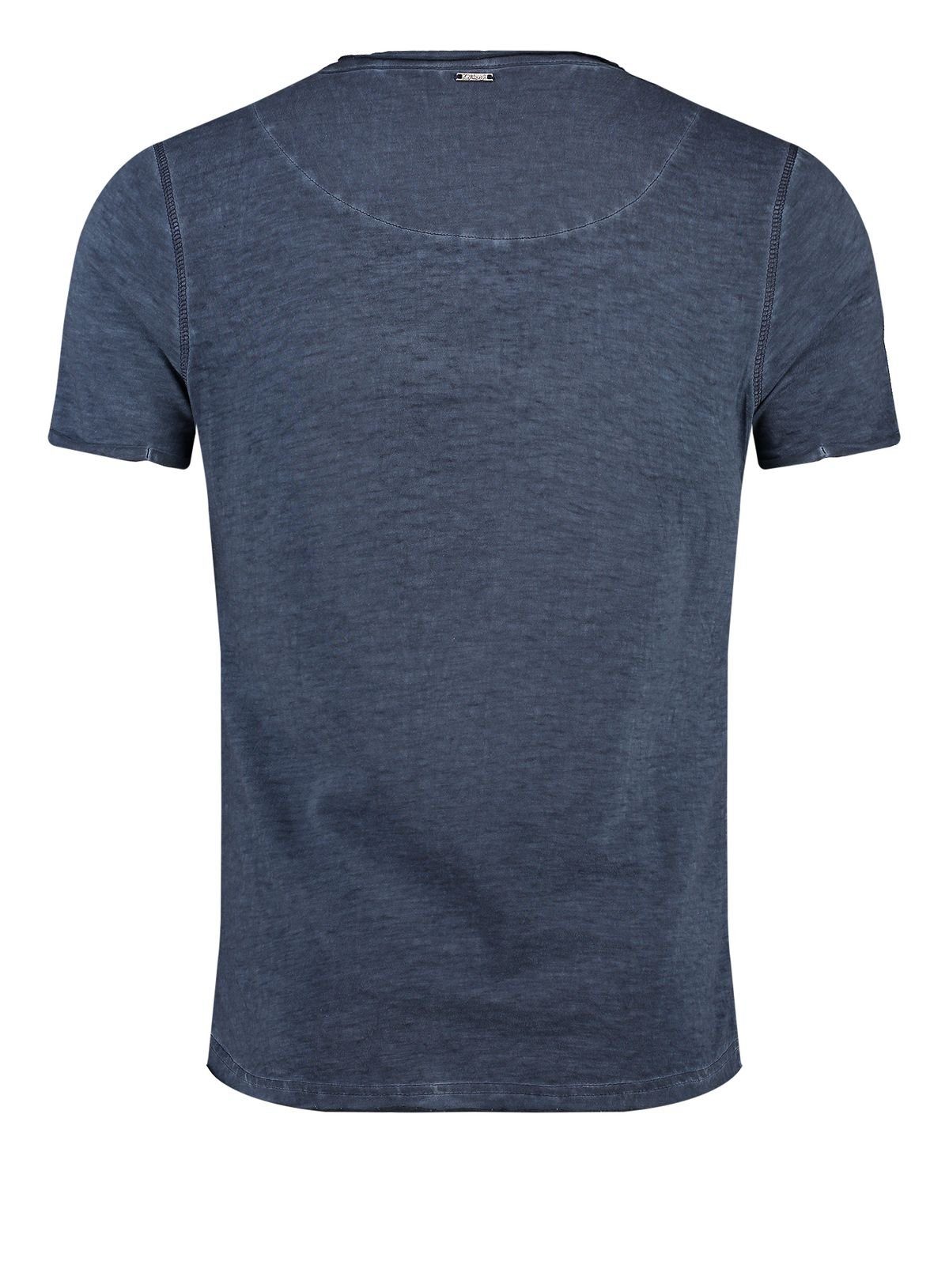 Key Largo T-Shirt Soda vintage Look uni Basic T00619 V-Ausschnitt unifarben günstig online kaufen