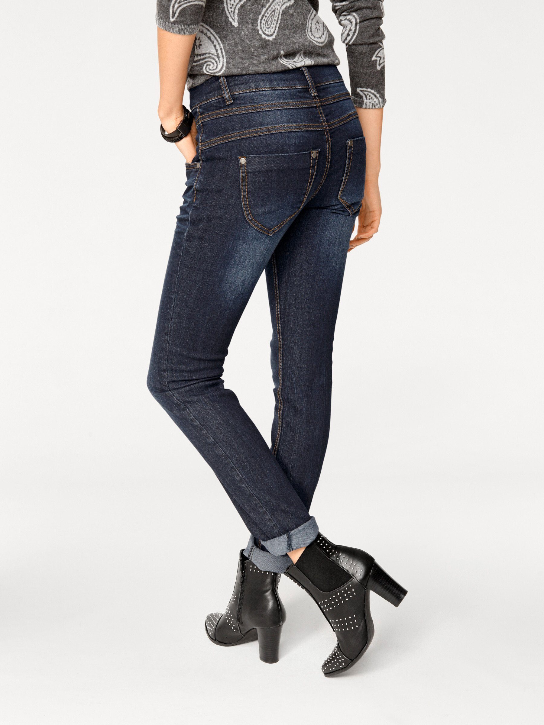 heine Bequeme Jeans Skinny-Jeans leicht vertieft