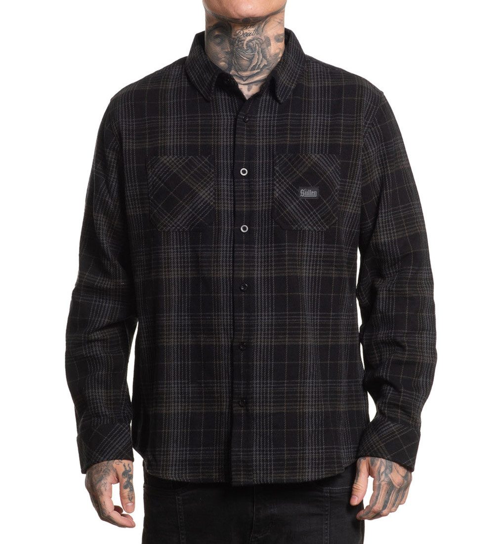 Sullen Clothing Langarmhemd East Los Flannel Shirt Holzfällerhemd Kariert
