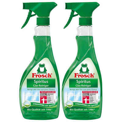 FROSCH 2x Frosch Spiritus Glas-Reiniger Sprühflasche 500 ml Glasreiniger