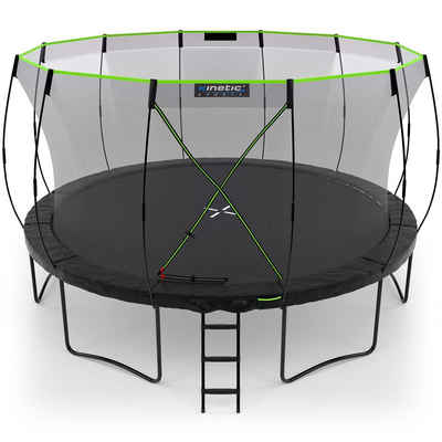 Kinetic Sports Gartentrampolin ULTIMATE PRO, Ø 427 cm, Designed in Germany, AirMAXX Sprungtuch, TÜV GS-geprüft