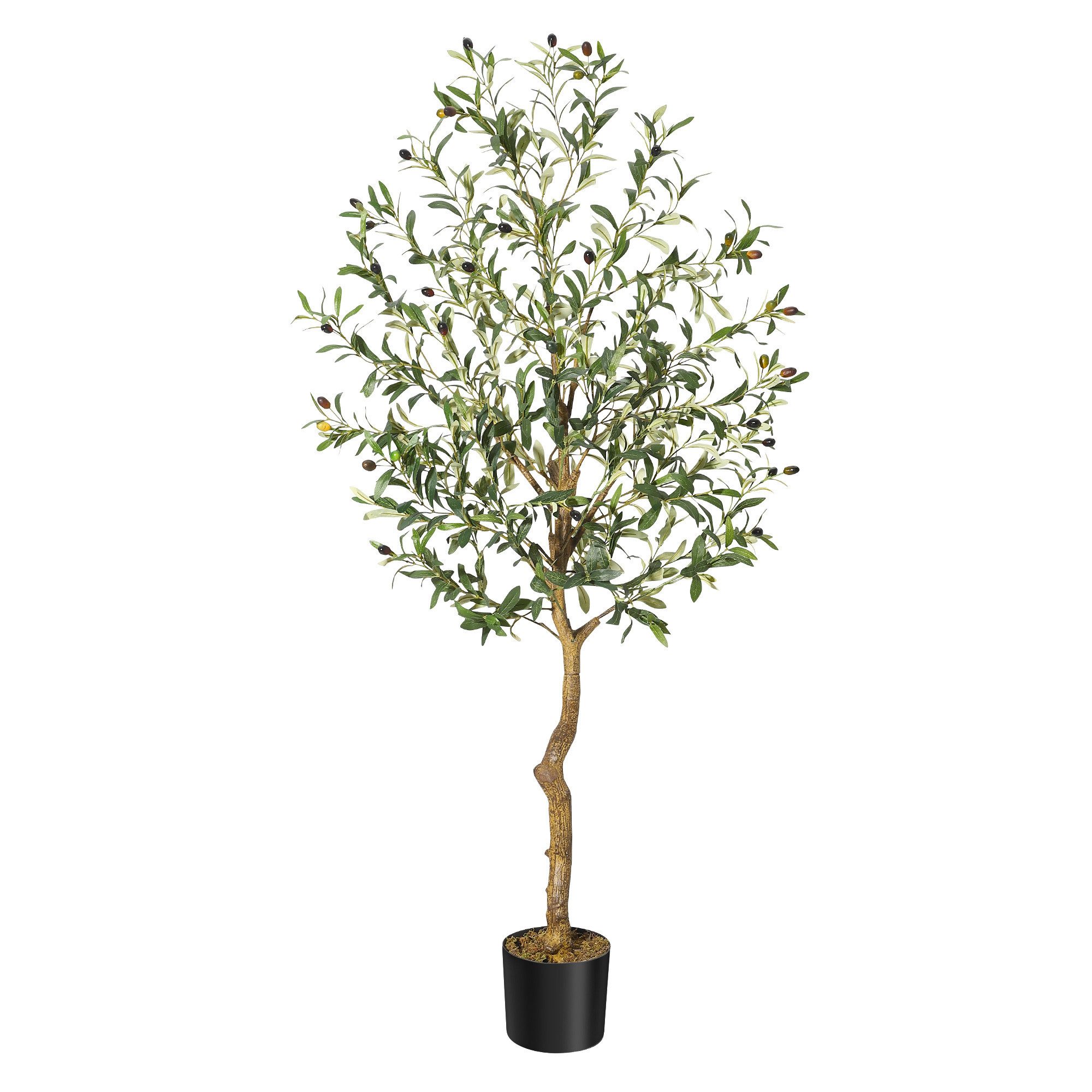 Kunstbaum Künstlicher Olivenbaum Künstliche Pflanzen 152/182/210cm, GarveeMore, Höhe 152 cm