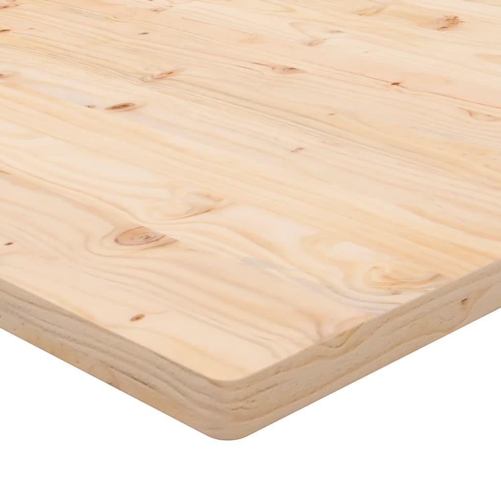 (1 Kiefer furnicato Quadratisch Massivholz cm St) Tischplatte 90x90x2,5